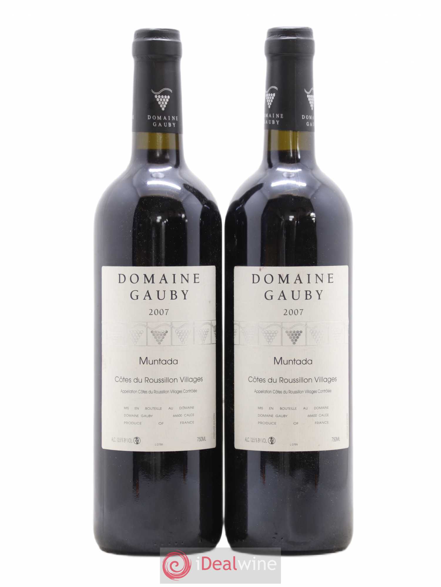 Côtes Catalanes (anciennement Côtes du Roussillon Villages) La Muntada Gauby (Domaine) 2007 - Lot de 2 bouteilles - 0