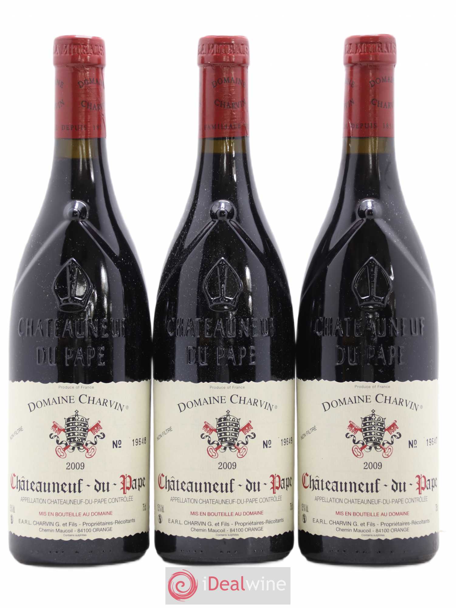 Châteauneuf-du-Pape Charvin (Domaine) 2009 - Lot de 3 bouteilles - 0