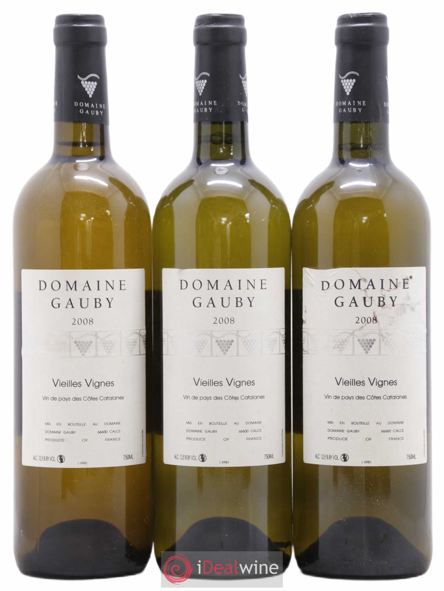 Côtes Catalanes Vieilles vignes Gauby (Domaine) Vieilles Vignes Gauby 2008 - Posten von 3 Flaschen - 0