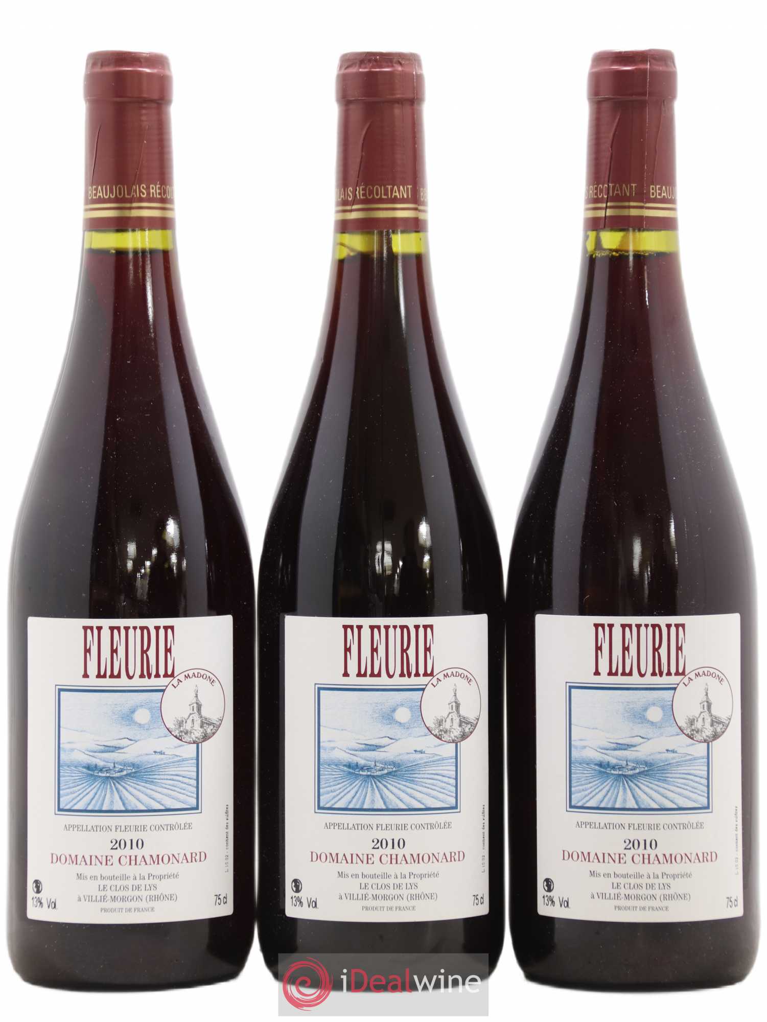 Fleurie Joseph Chamonard (Domaine) (sans prix de réserve) 2010 - Lot de 3 bouteilles - 0