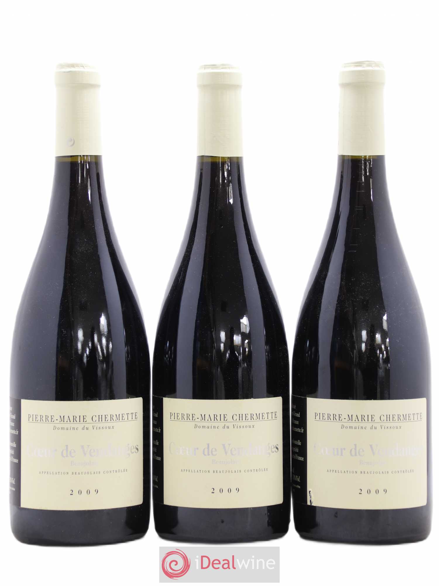 Beaujolais Coeur de Vendanges Vignes Centenaires Domaine du Vissoux - P-M. Chermette (sans prix de réserve) 2009 - Lot de 3 bouteilles - 0
