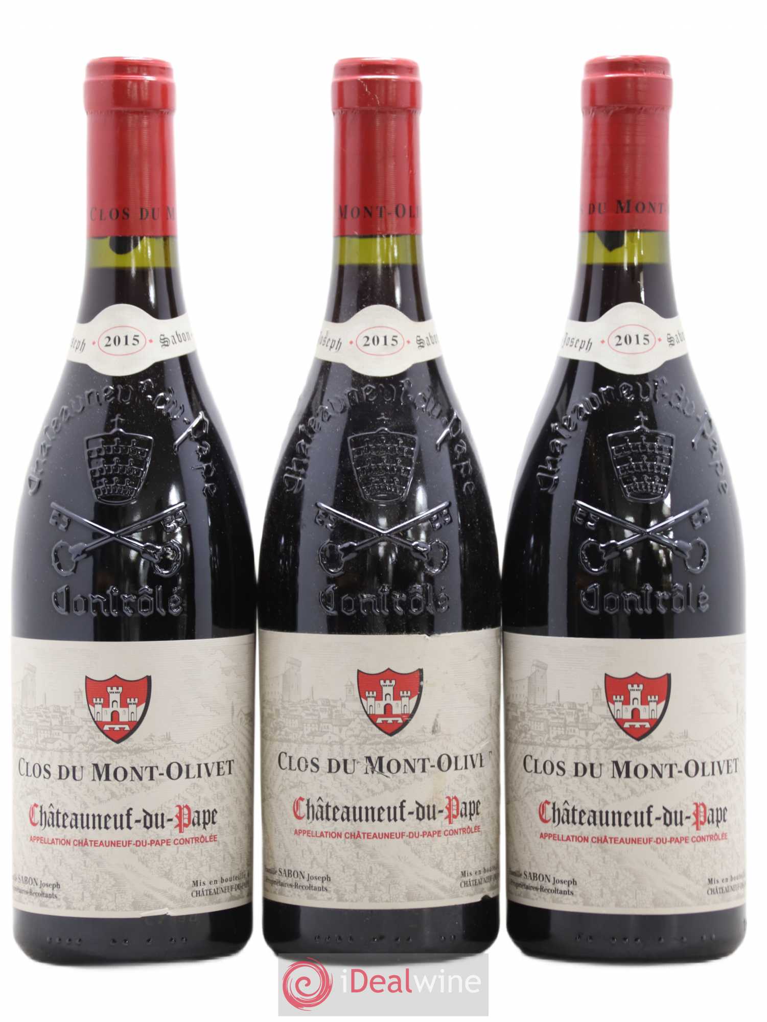 Châteauneuf-du-Pape Clos du Mont-Olivet 2015 - Lot de 3 bouteilles - 0