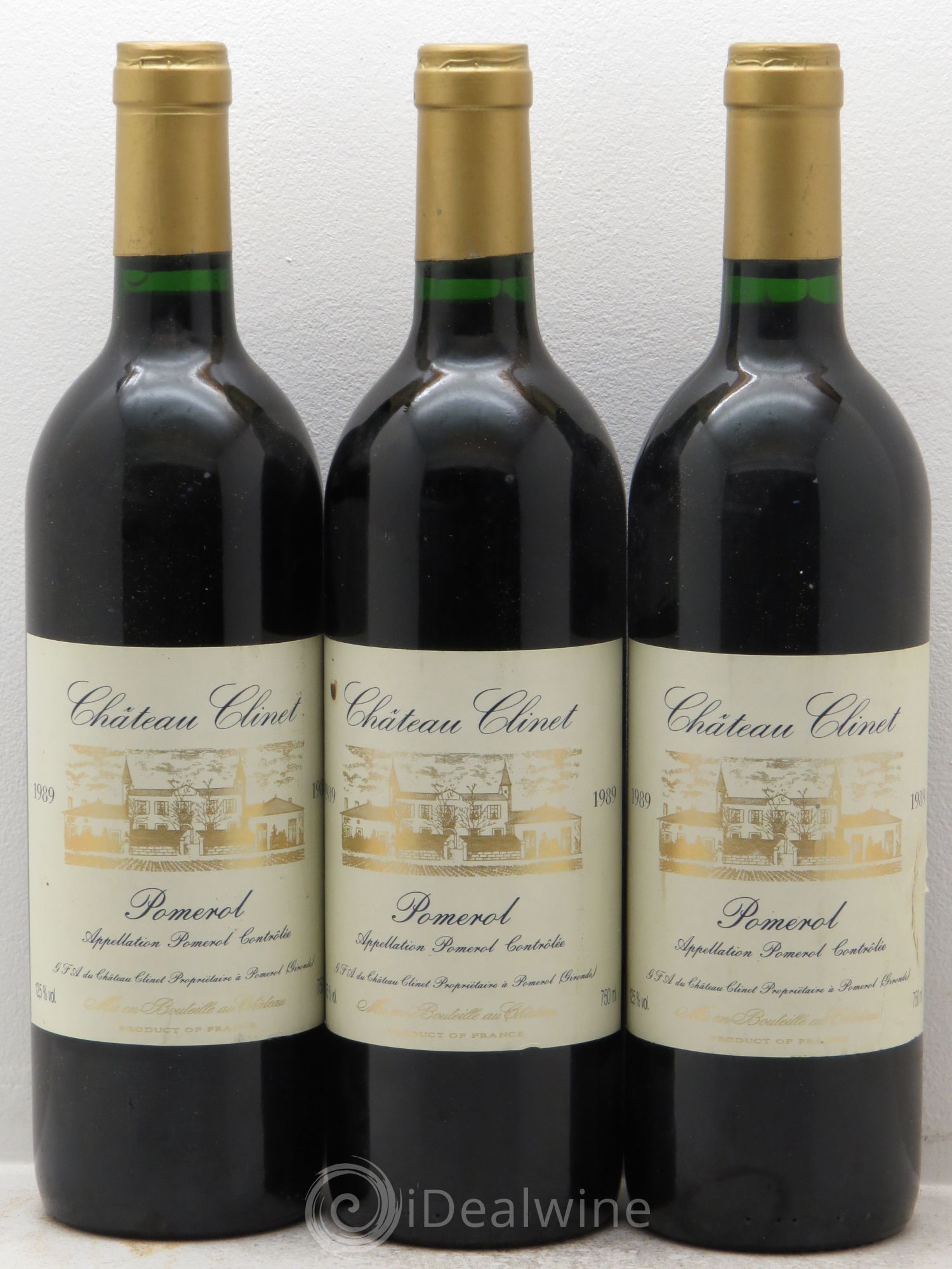 Château Clinet 1989 - Posten von 3 Flaschen - 0