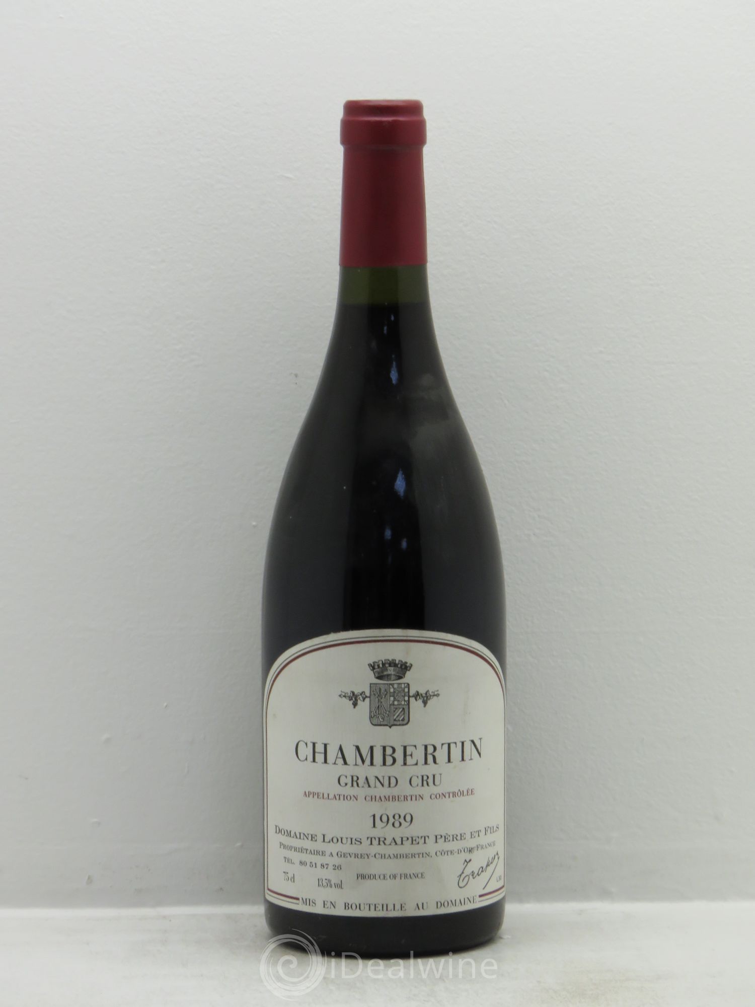 Chambertin Grand Cru Domaine Trapet 1989 - Lot de 1 bouteille - 0