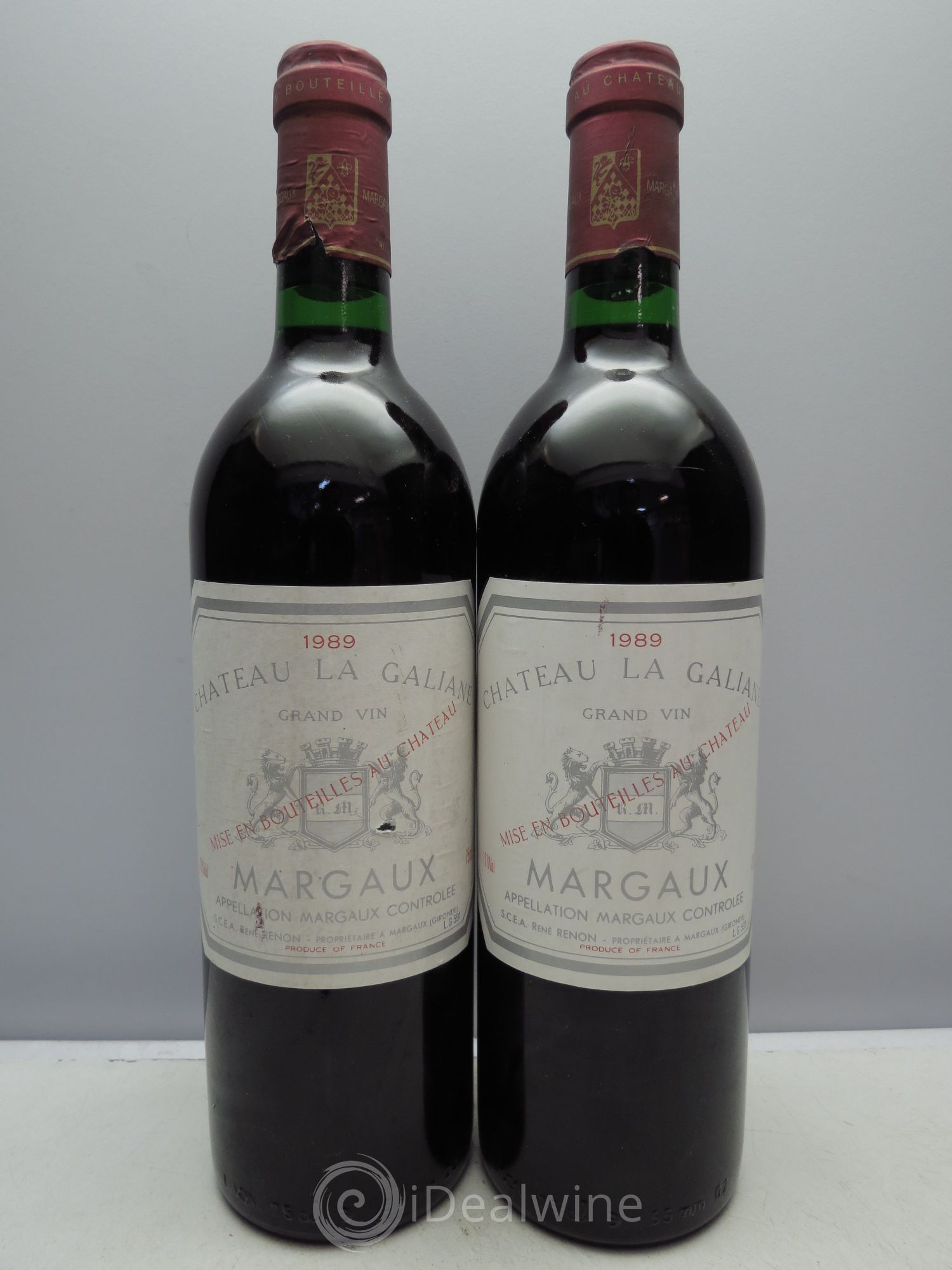 Bordeaux Château La Galiane - Margaux 1989 - Posten von 2 Flaschen - 0