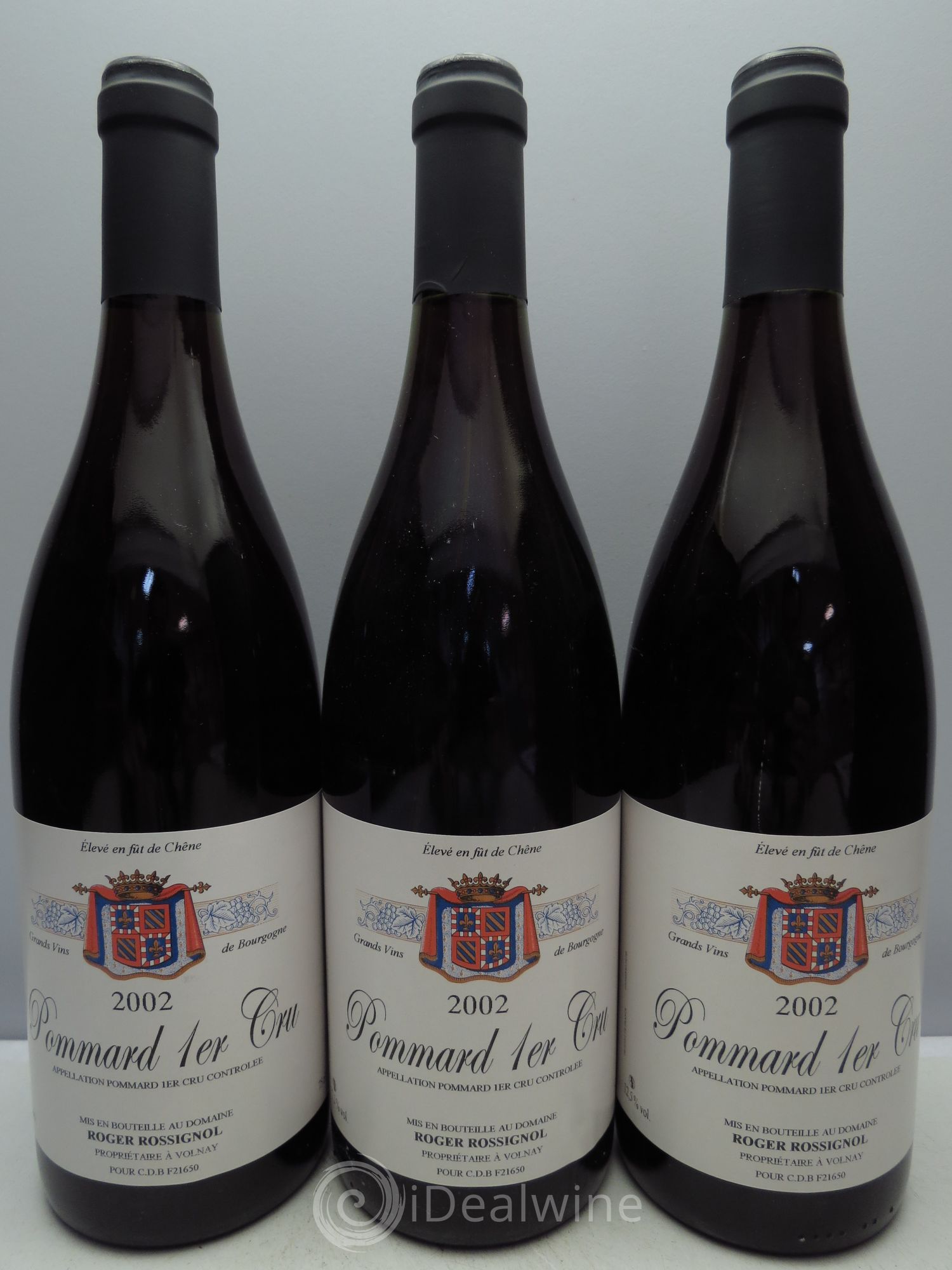 Pommard 1er Cru Domaine Rossignol 2002 - Lot de 3 bouteilles - 0