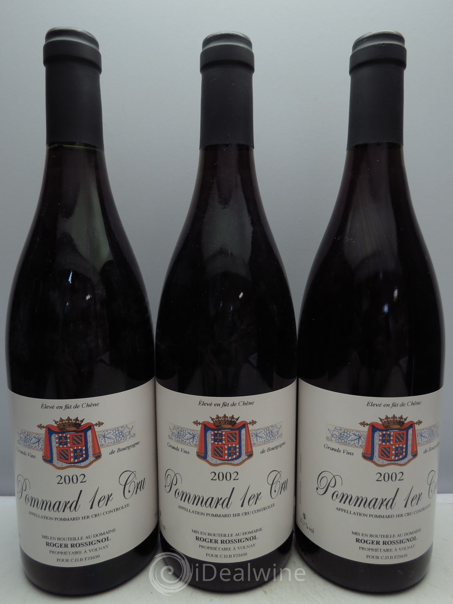 Pommard 1er Cru Domaine Rossignol 2002 - Lot de 3 bouteilles - 0
