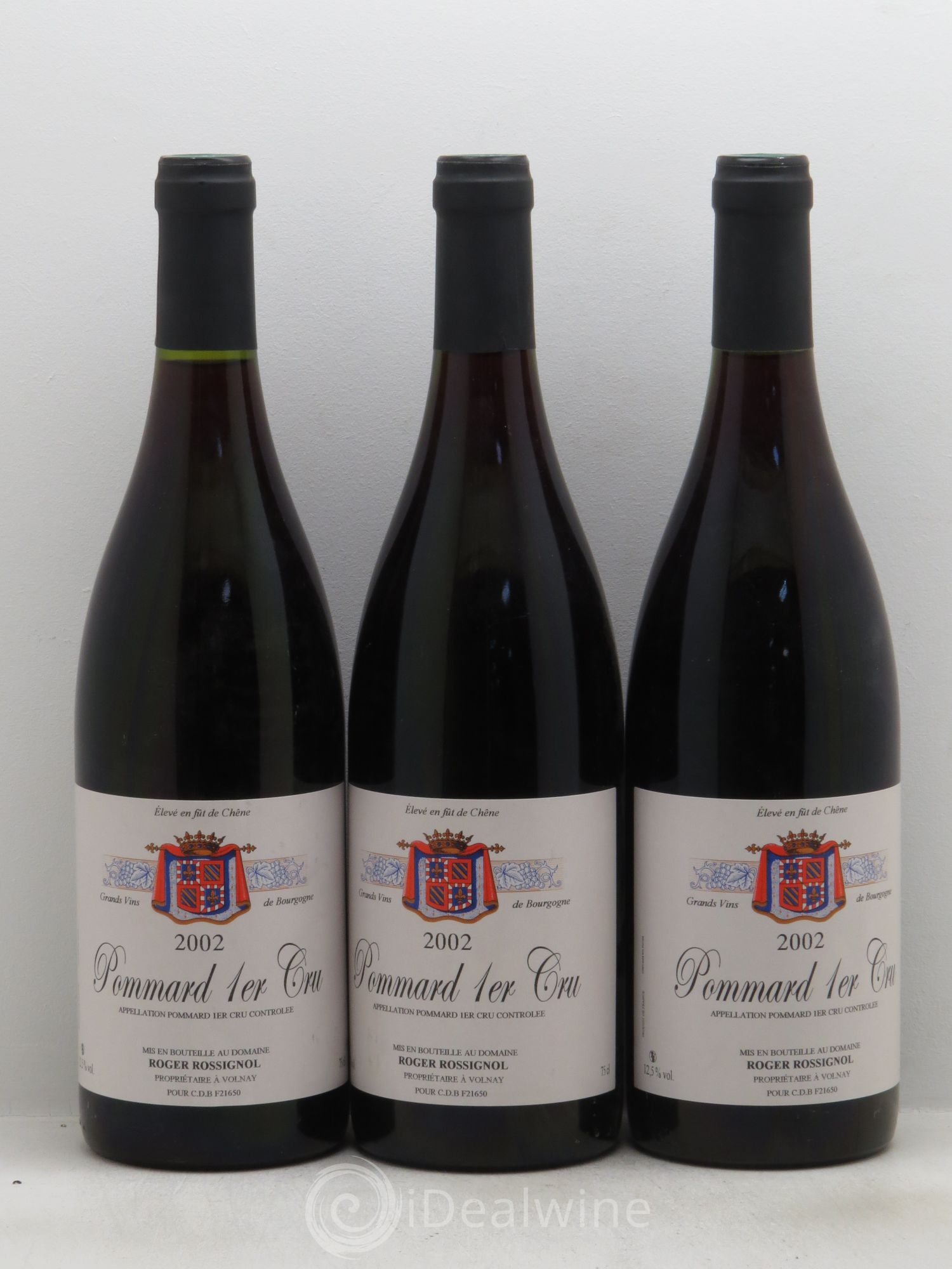 Pommard 1er Cru Domaine Rossignol 2002 - Posten von 3 Flaschen - 0
