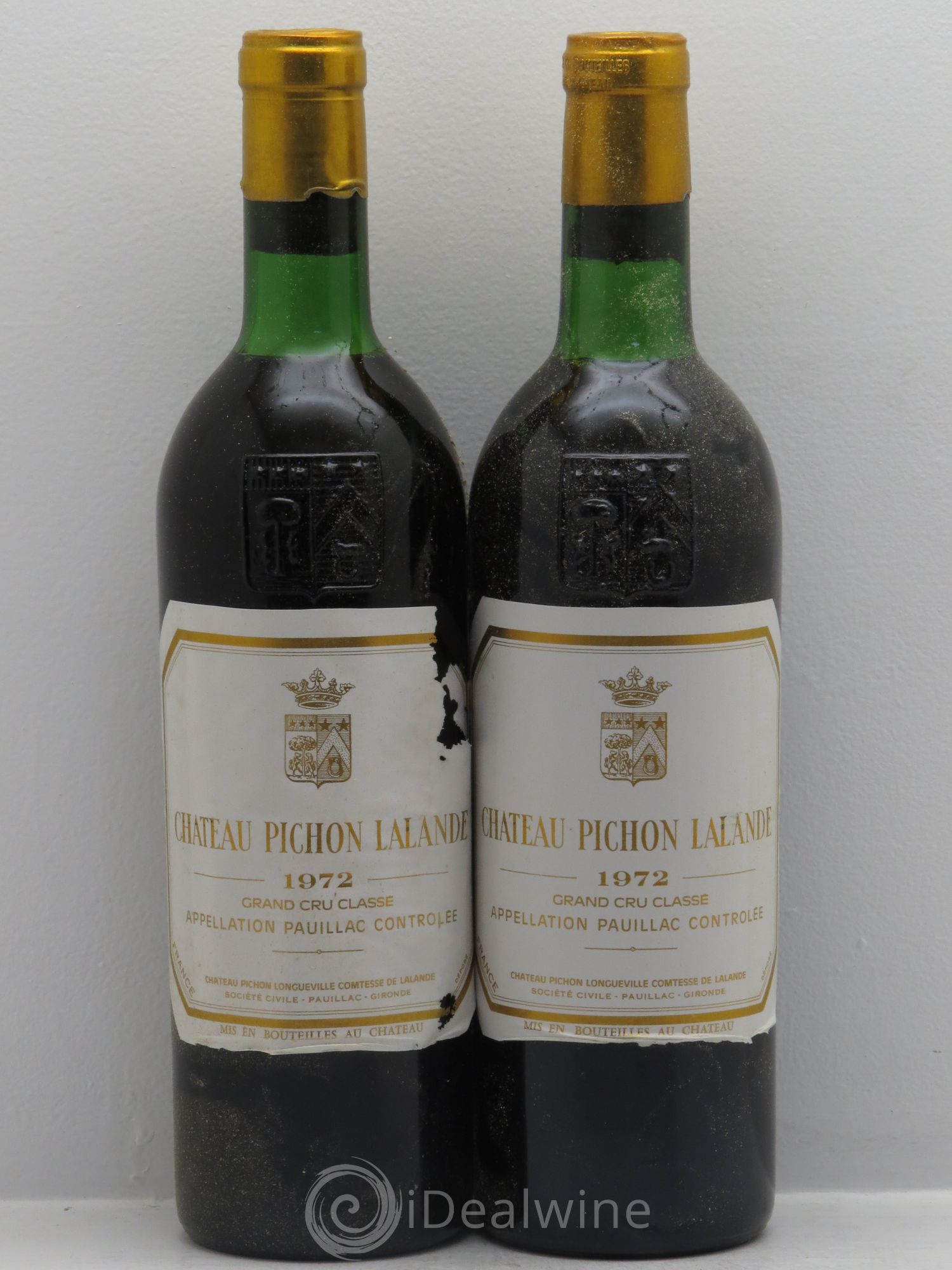 Château Pichon Longueville Comtesse de Lalande 2ème Grand Cru Classé 1972 - Lot de 2 bouteilles - 0