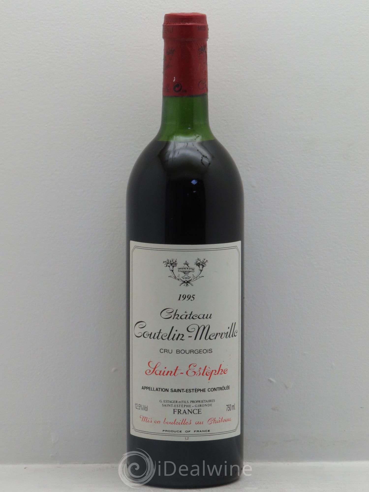 Château Coutelin-Merville Cru Bourgeois 1995 - Lot de 12 bouteilles - 0