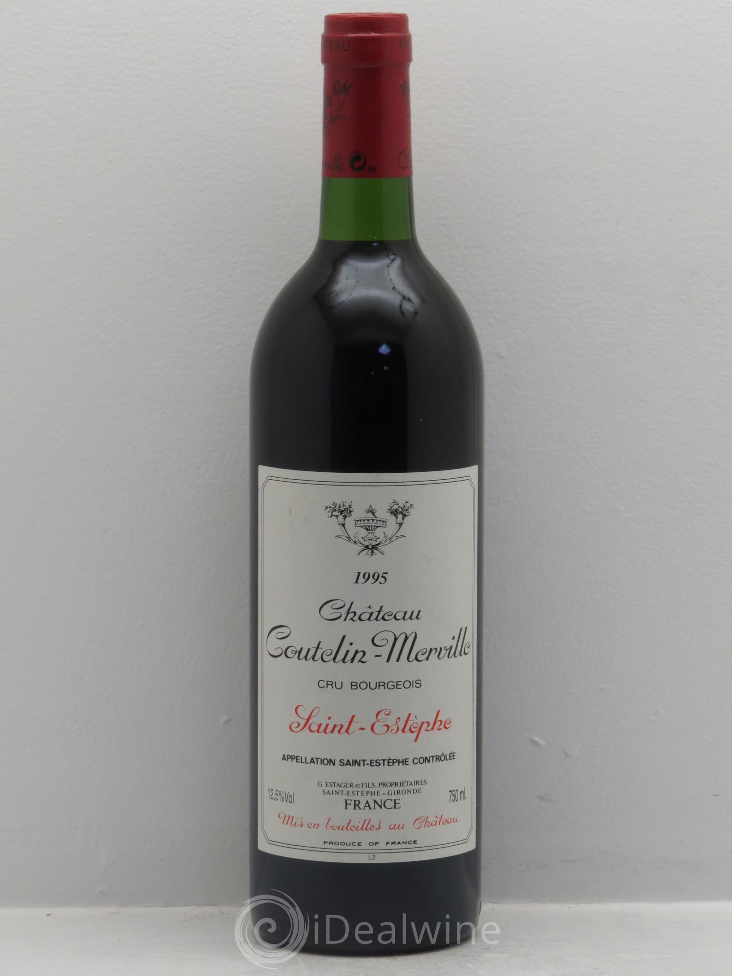 Château Coutelin-Merville Cru Bourgeois 1995 - Lot de 6 bouteilles - 0