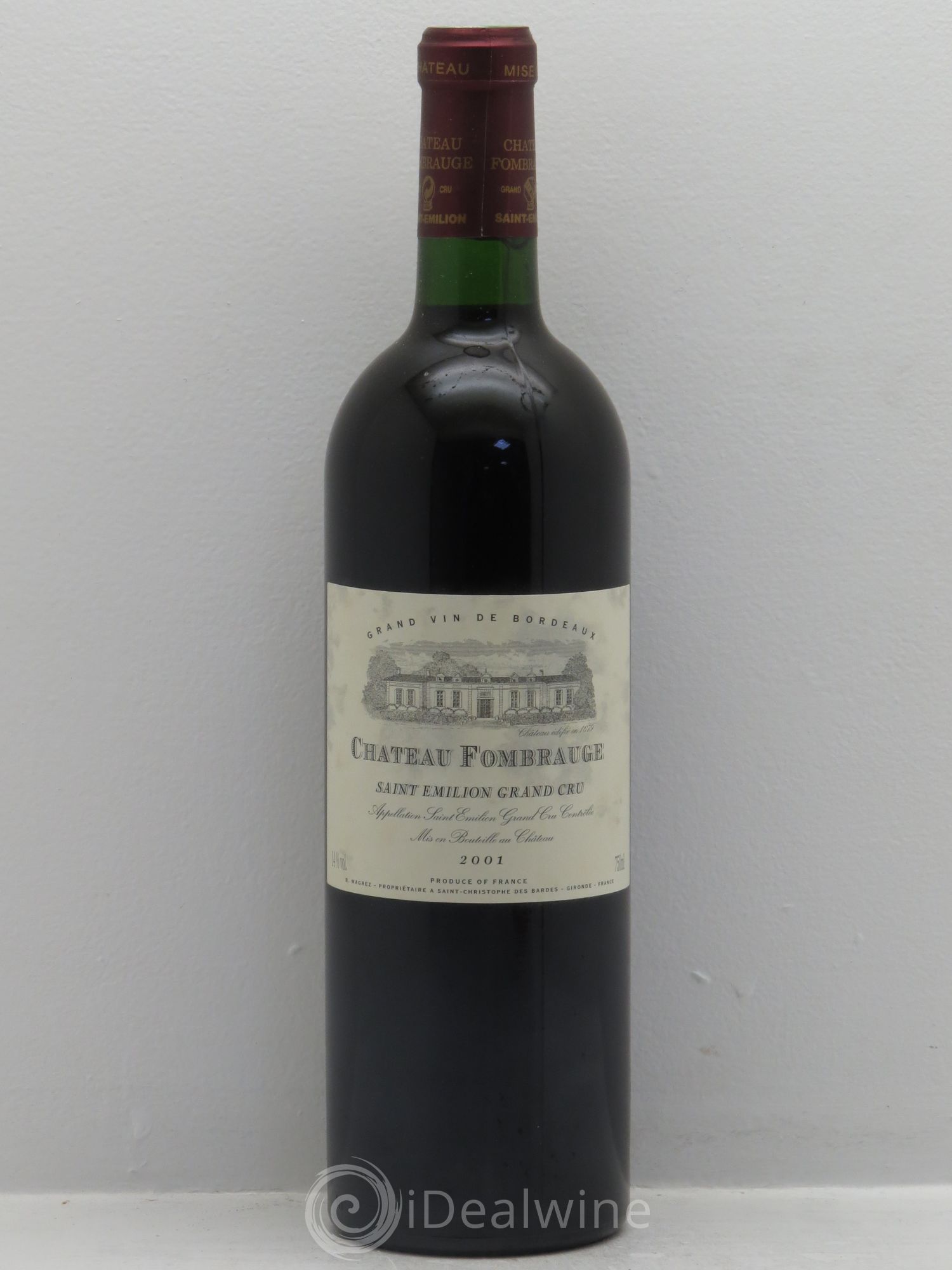 Château Fombrauge Grand Cru Classé 2001 - Lot de 6 bouteilles - 0