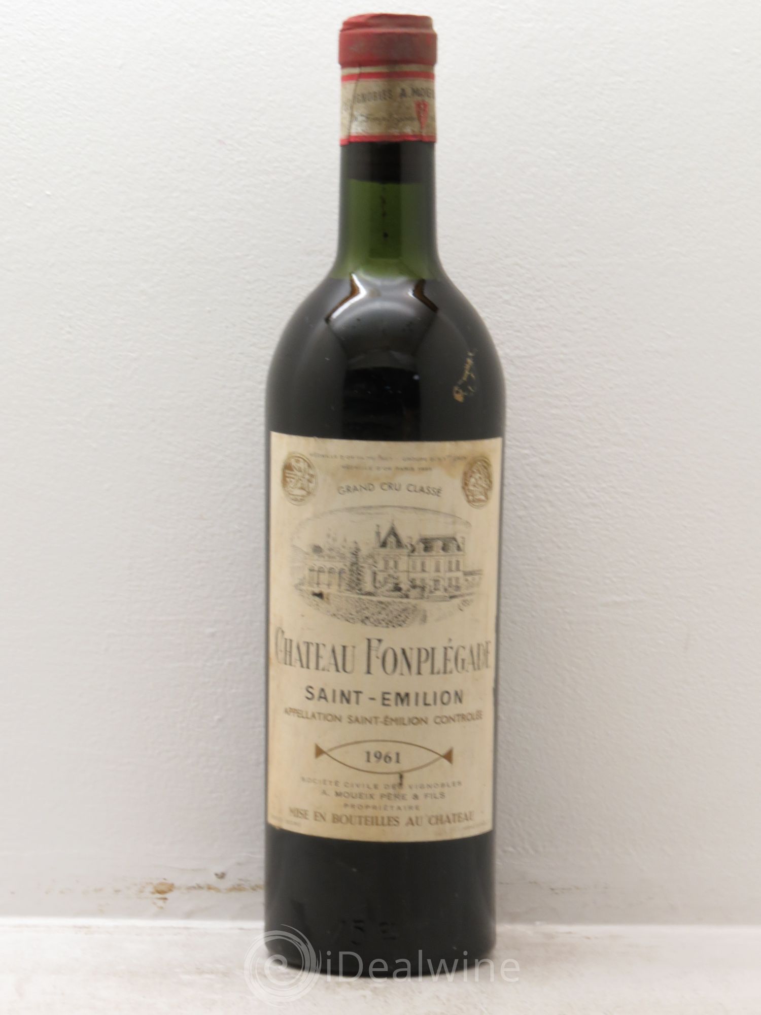 Château Fonplegade Grand Cru Classé 1961 - Lot de 1 bouteille - 0