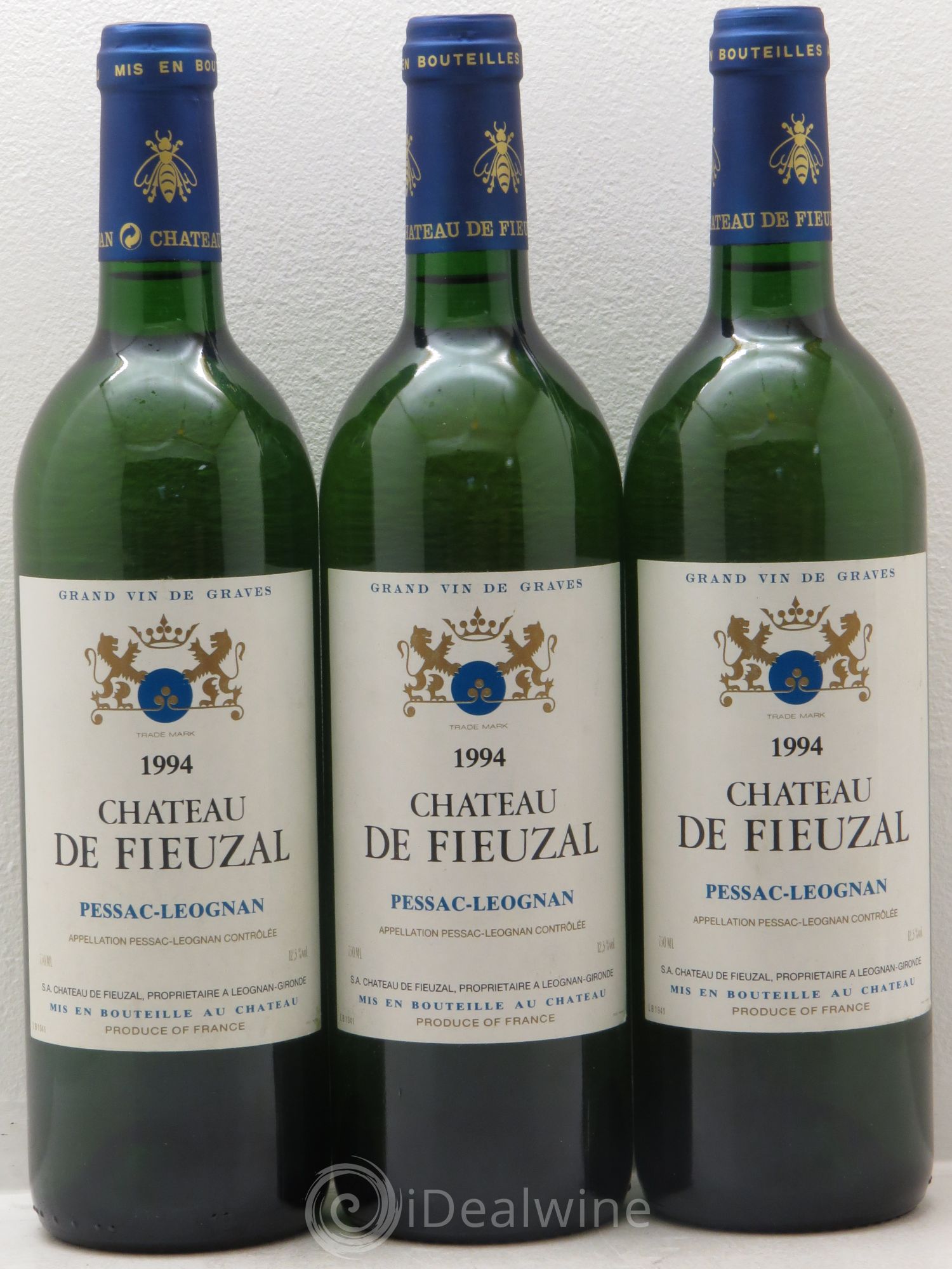 Château de Fieuzal 1994 - Lot de 3 bouteilles - 0