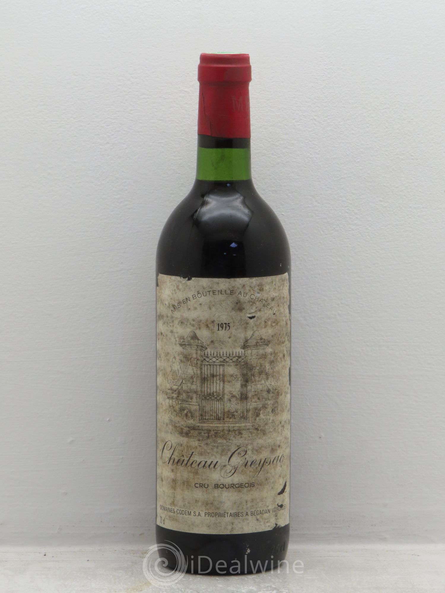 Château Greysac Cru Bourgeois 1975 - Lot de 1 bouteille - 0