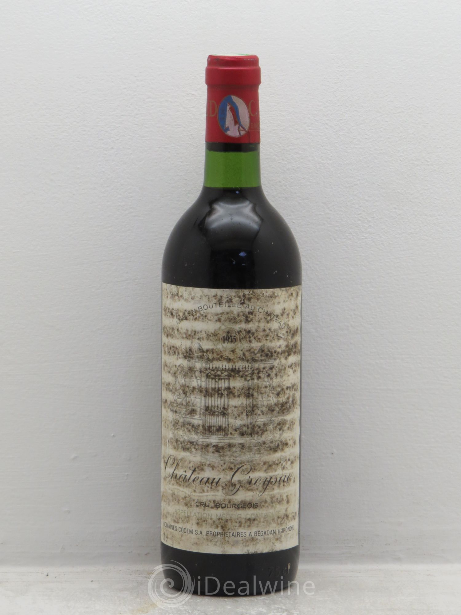 Château Greysac Cru Bourgeois 1975 - Lot de 1 bouteille - 0