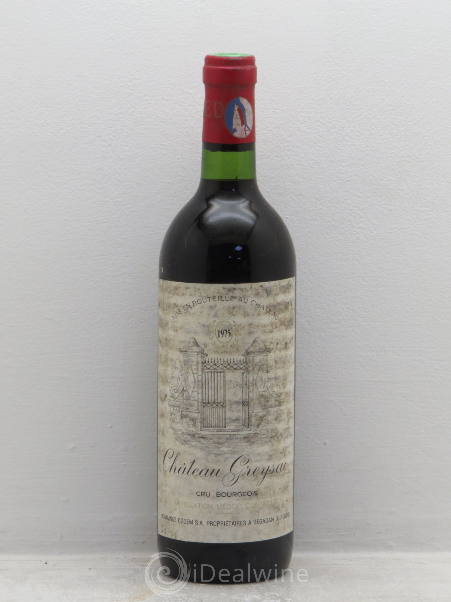 Château Greysac Cru Bourgeois 1975 - Lot de 1 bouteille - 0