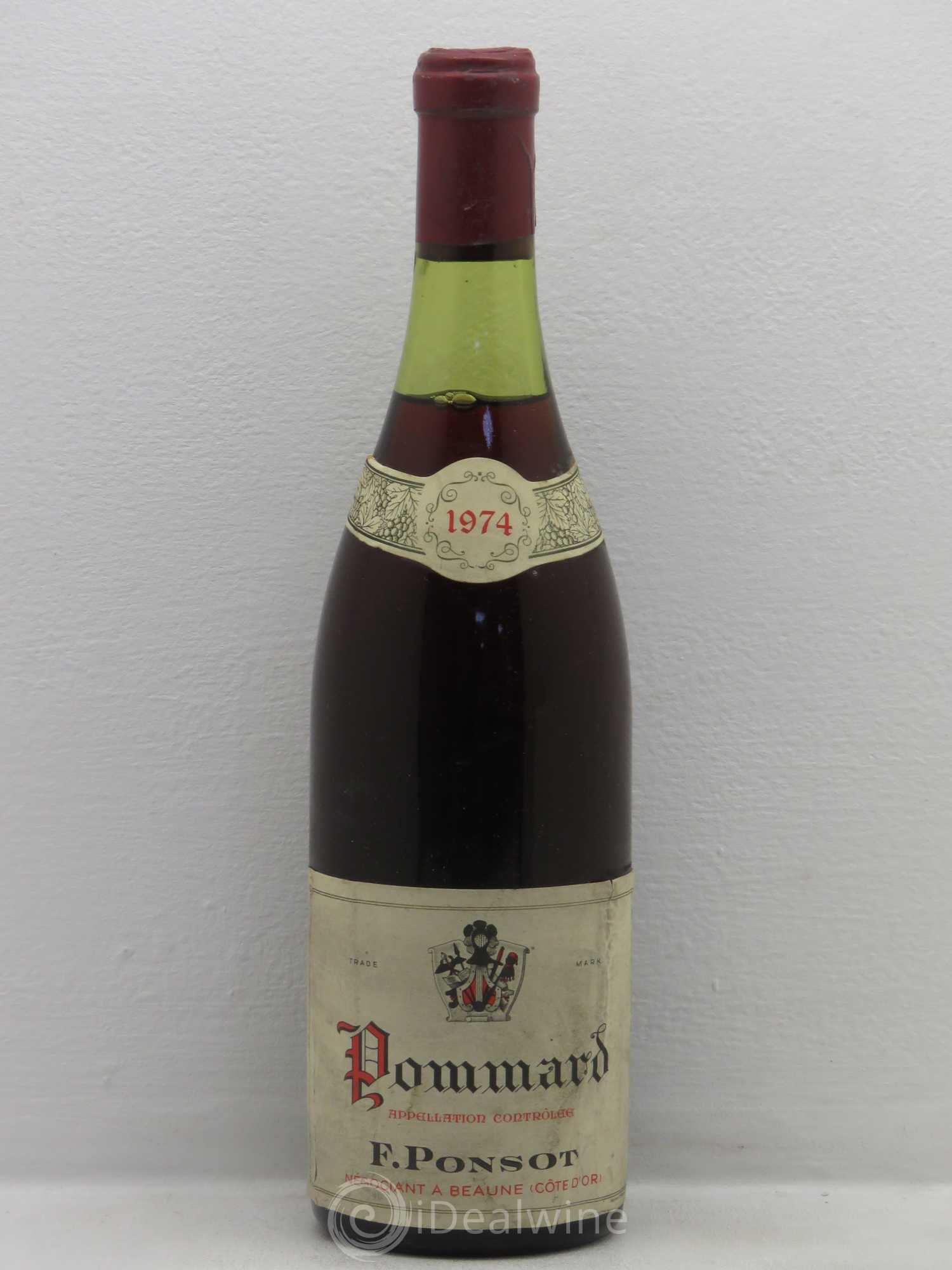 Pommard Mise négoce Ponsot 1974 - Posten von 1 Flasche - 0