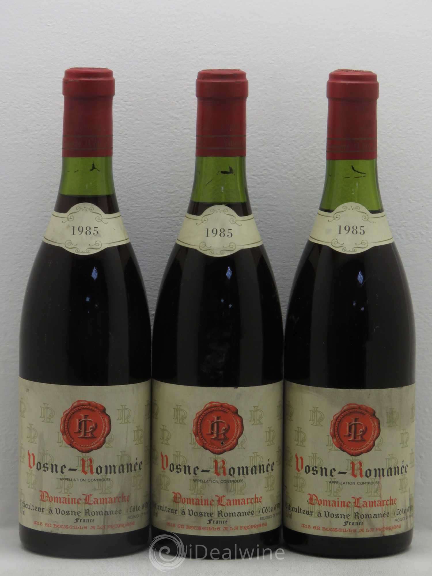 Vosne-Romanée Lamarche (Domaine) 1985 - Lot de 3 bouteilles - 0