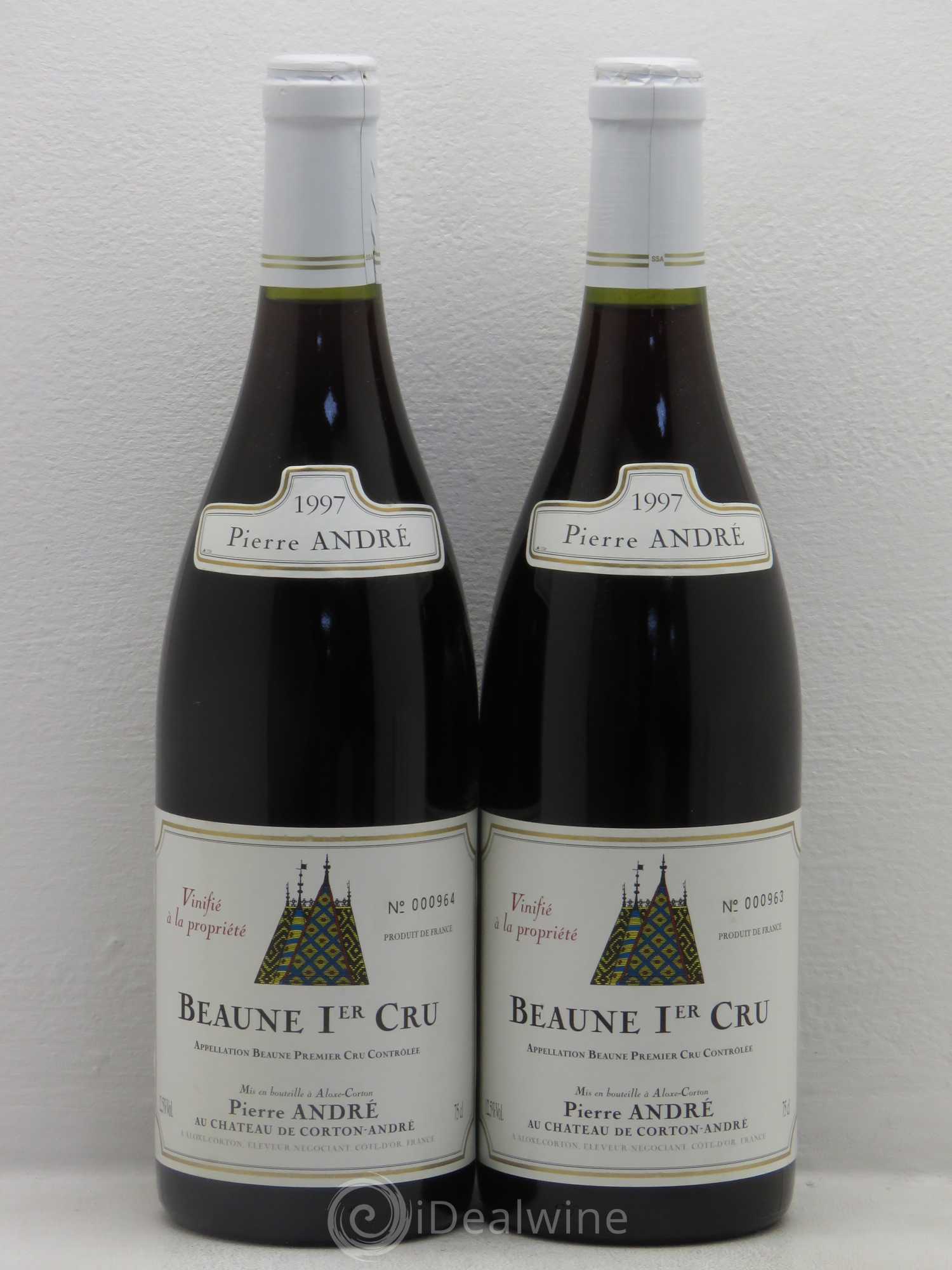 Beaune 1er Cru P.Andre 1997 - Lot de 2 bouteilles - 0