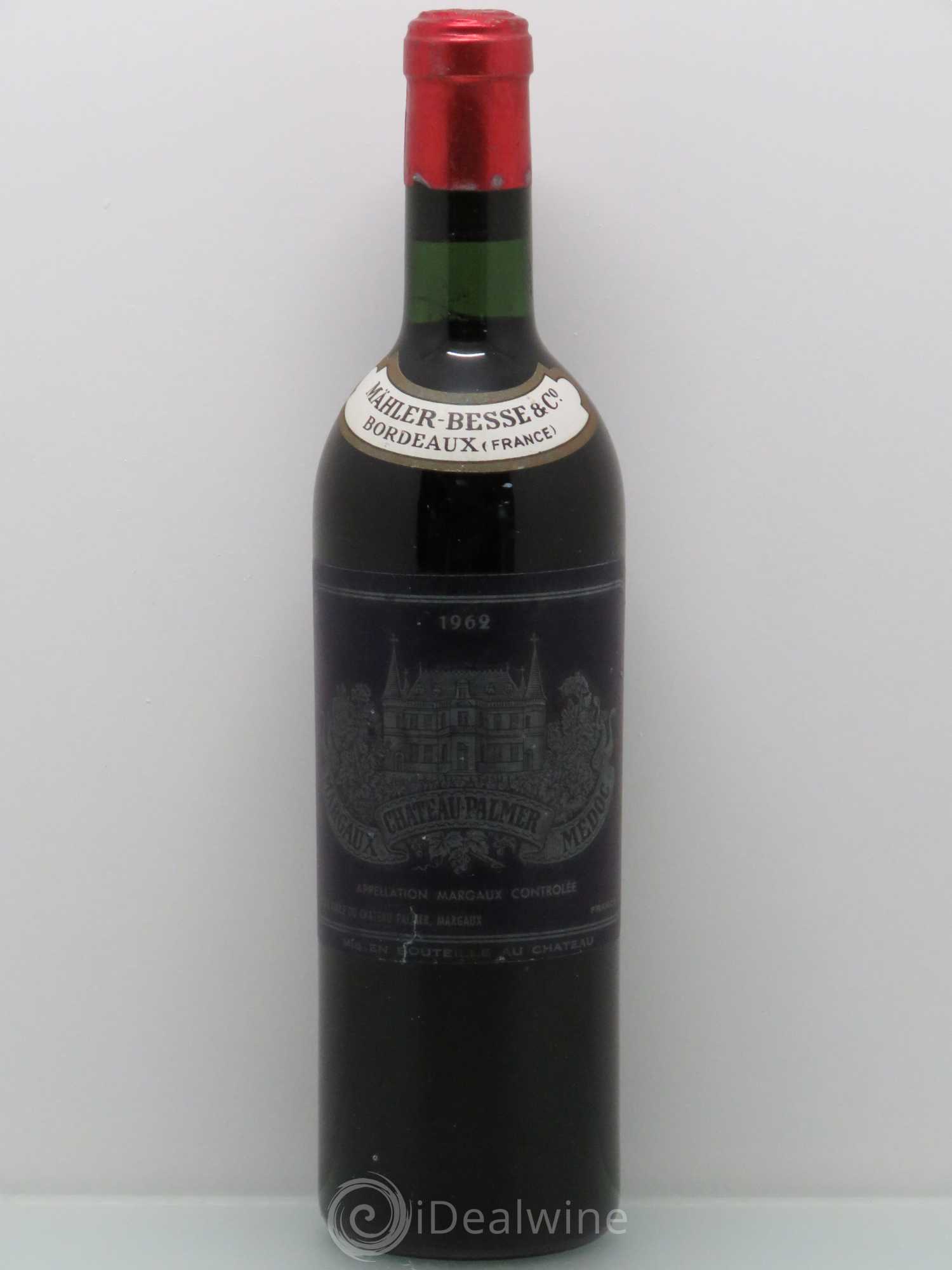Château Palmer 3ème Grand Cru Classé 1962 - Lot de 1 bouteille - 0