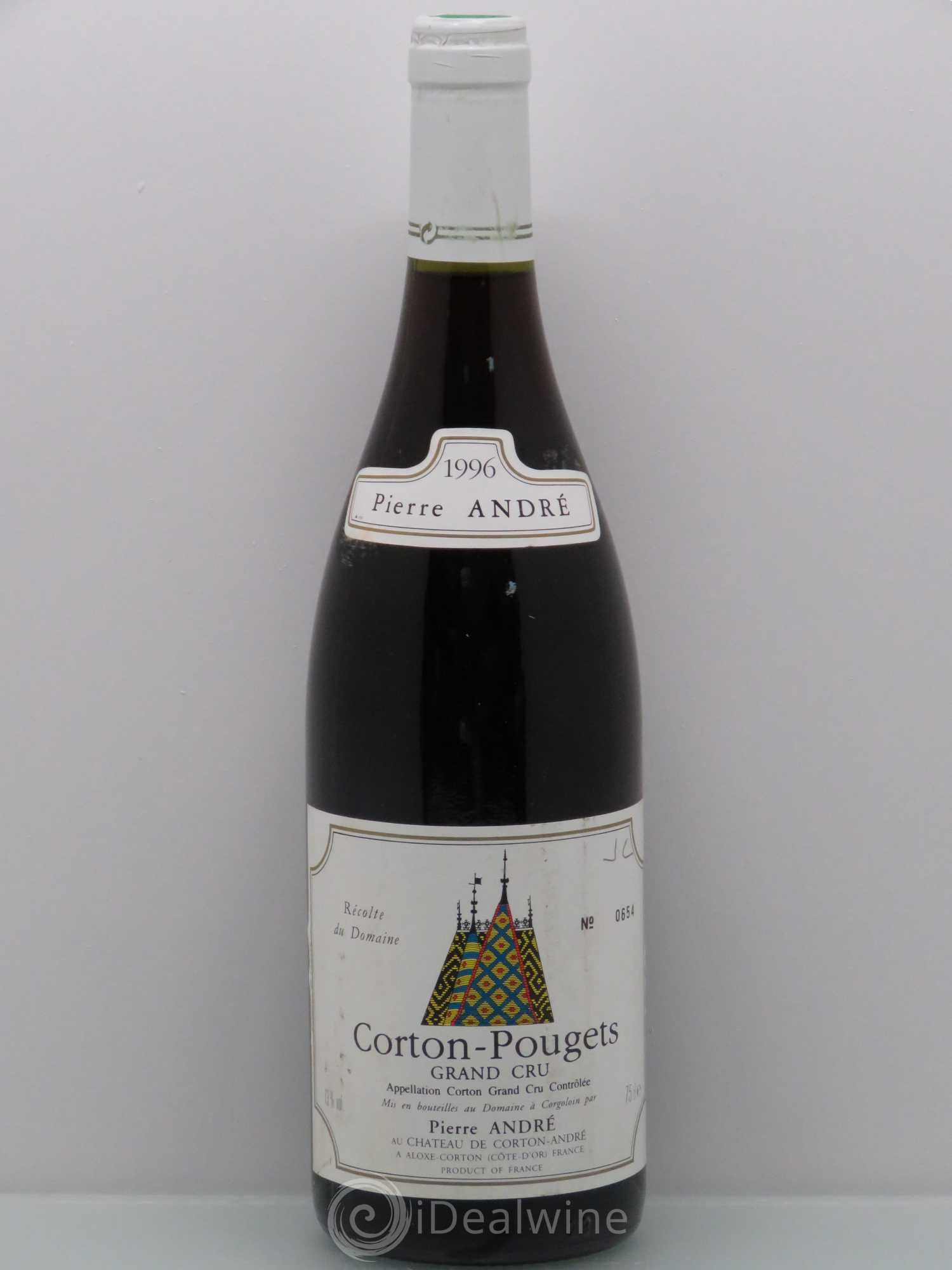 Corton Grand Cru Pougets Pierre Andre 1996 - Lot de 1 bouteille - 0