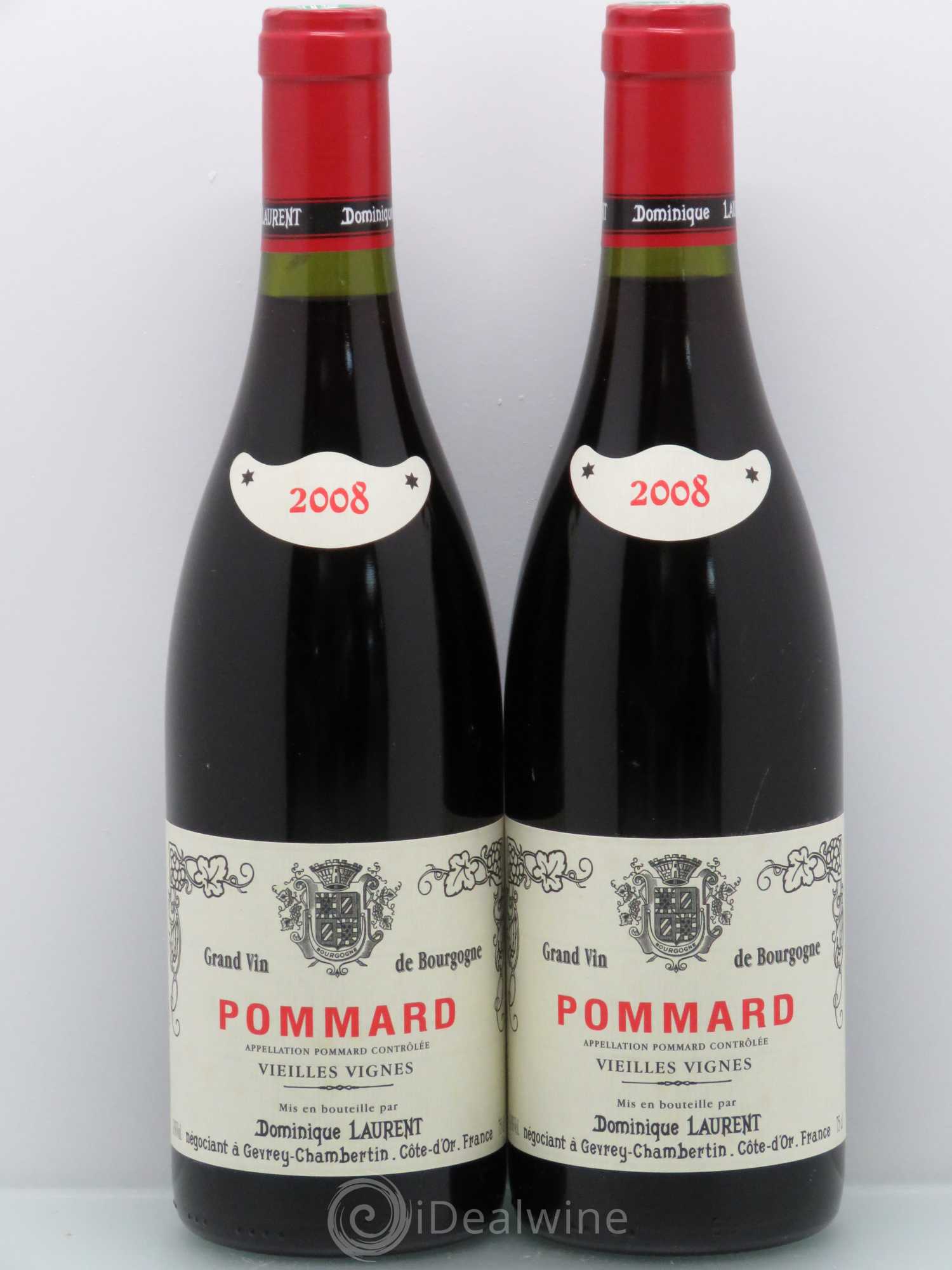 Pommard 1er Cru Vieilles vignes Dominique Laurent 2008 - Lot de 2 bouteilles - 0