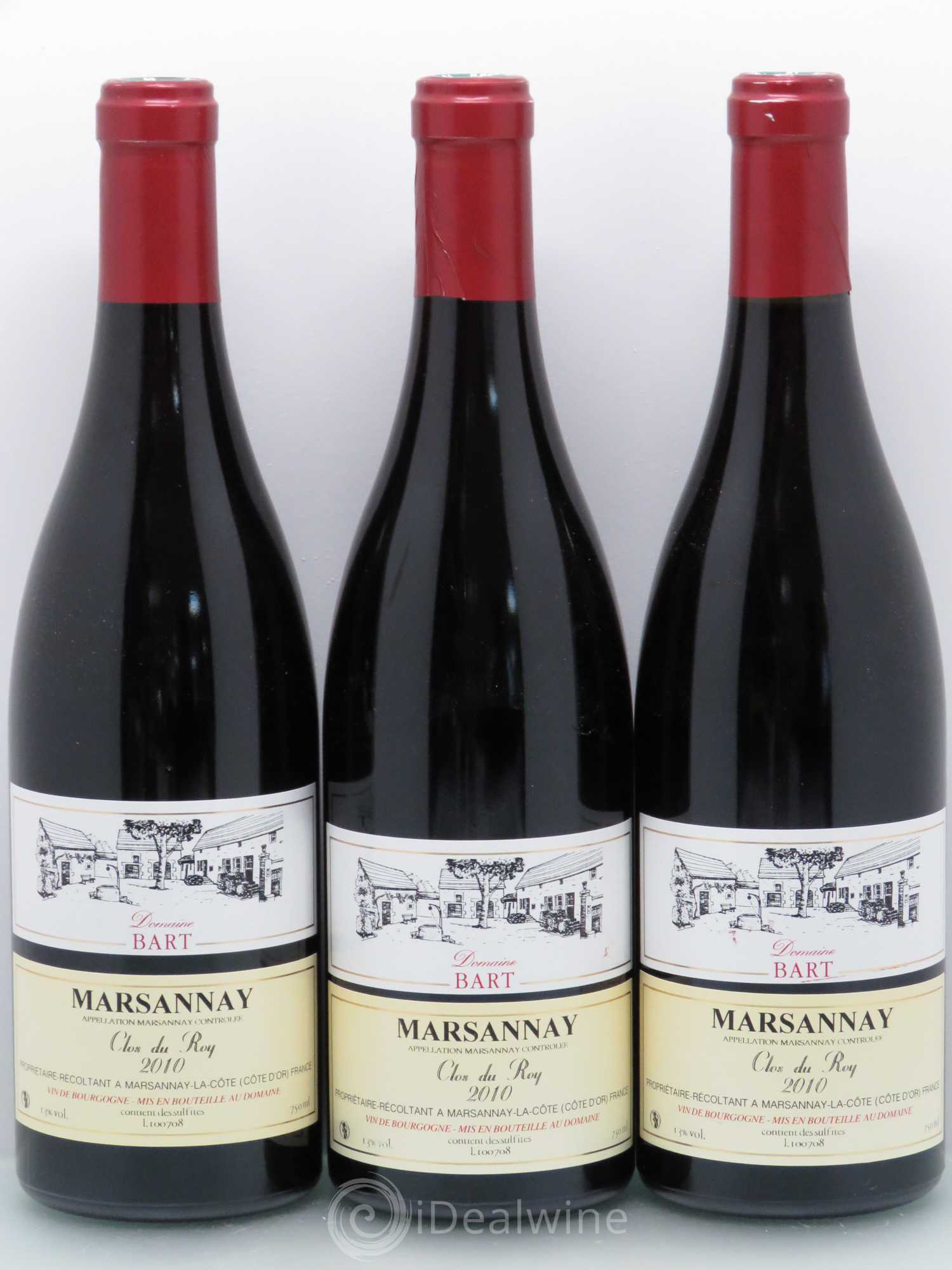 Marsannay Domaine Bart Clos Du Roy 2010 - Posten von 3 Flaschen - 0