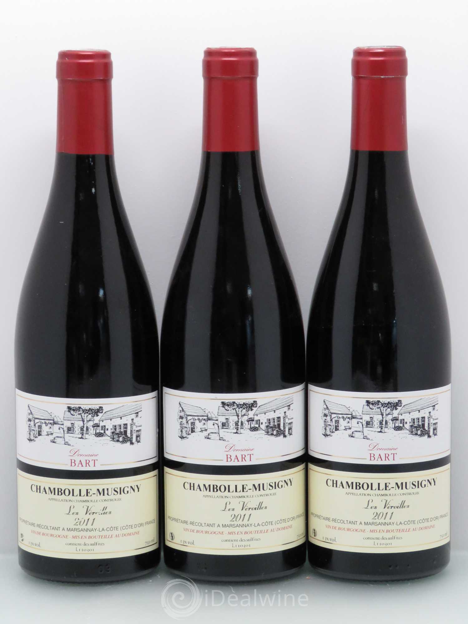 Chambolle-Musigny 1er Cru Bart Les Veroilles 2011 - Posten von 3 Flaschen - 0