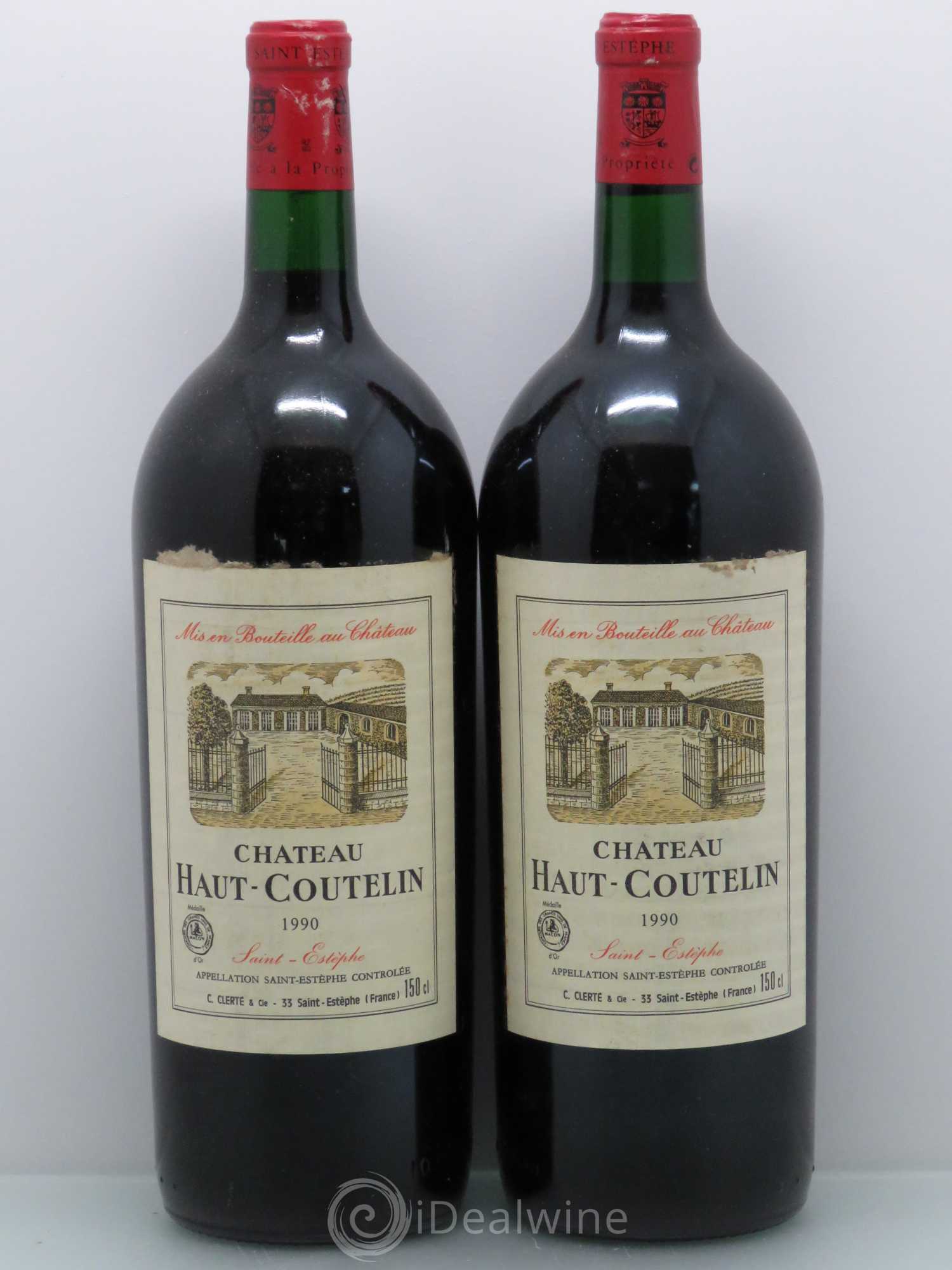 Saint-Estèphe Haut Coutelin 1990 - Posten von 2 Magnum - 0