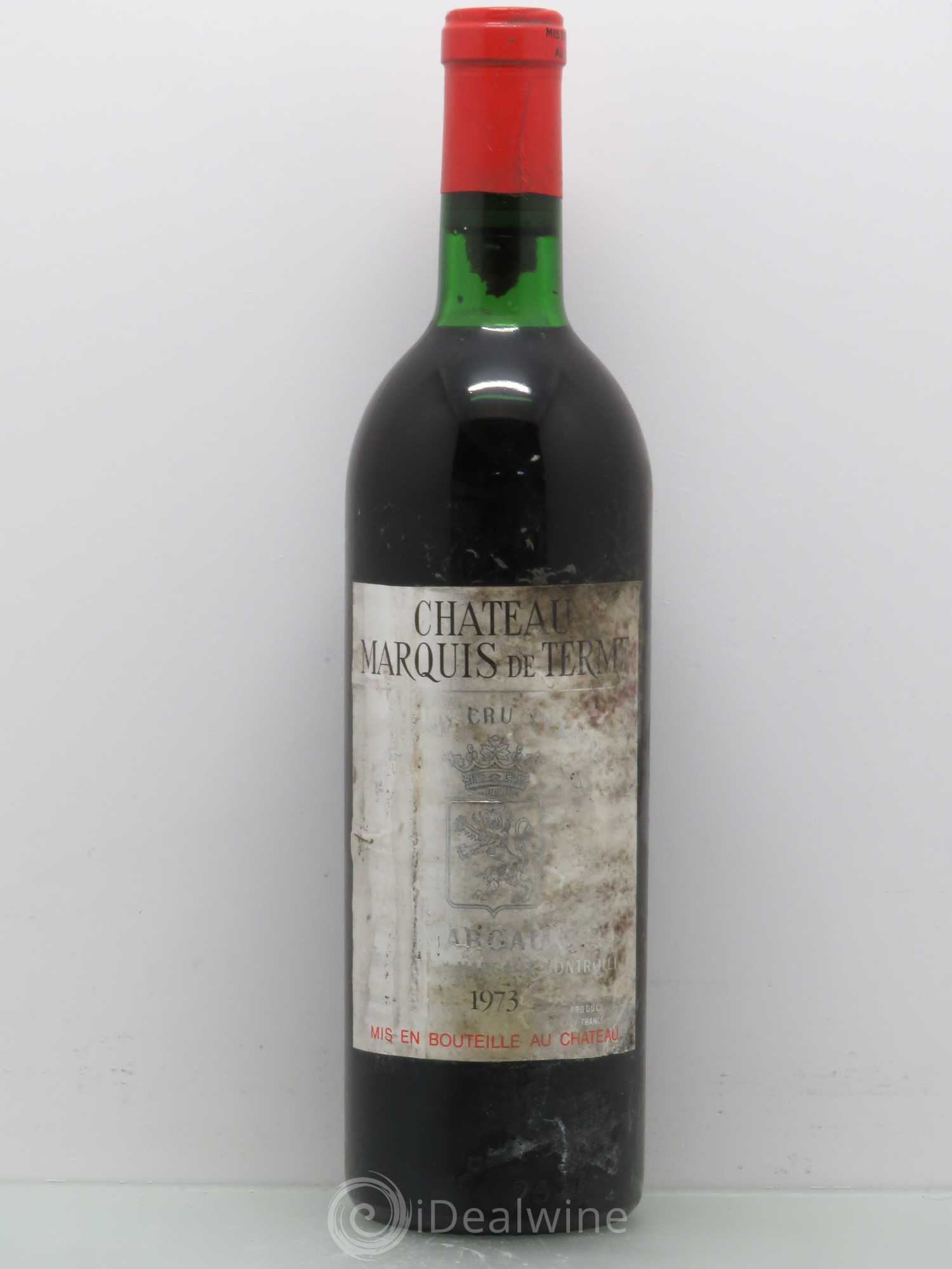 Château Marquis de Terme 4ème Grand Cru Classé 1973 - Lot de 1 bouteille - 0