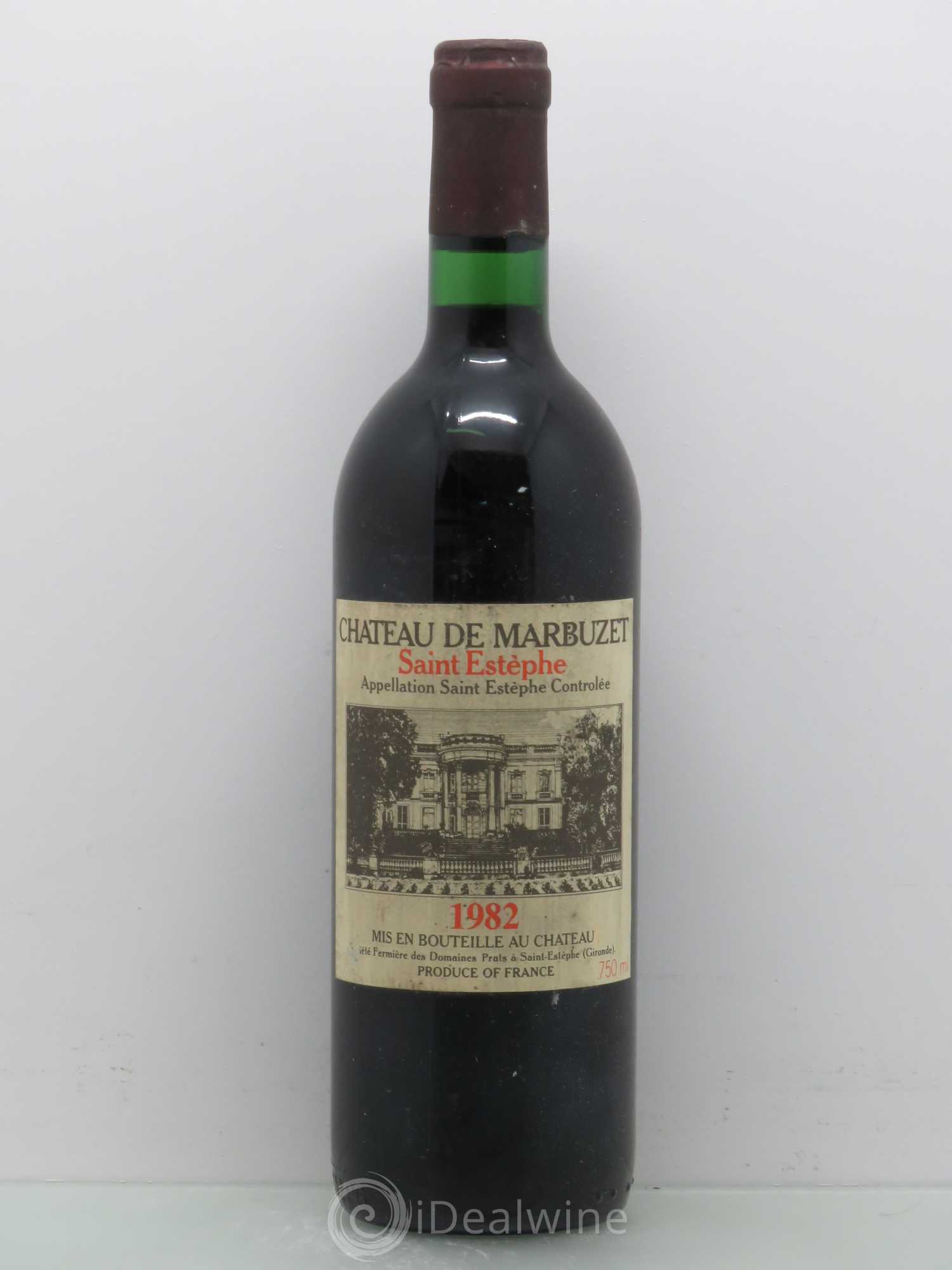 Château de Marbuzet Cru Bourgeois 1982 - Lot de 1 bouteille - 0