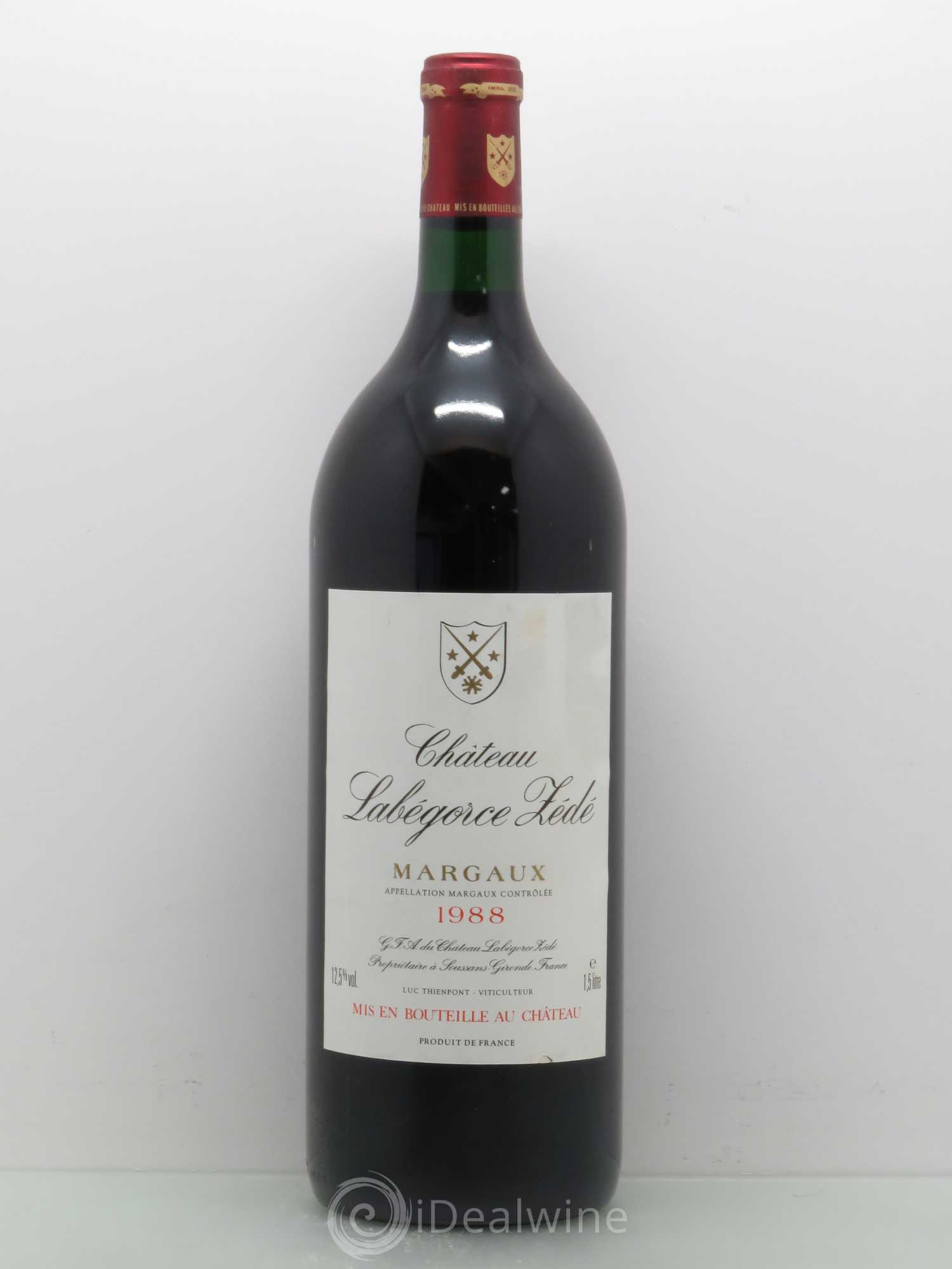 Château Labegorce Zédé Cru Bourgeois 1988 - Lot de 1 magnum - 0
