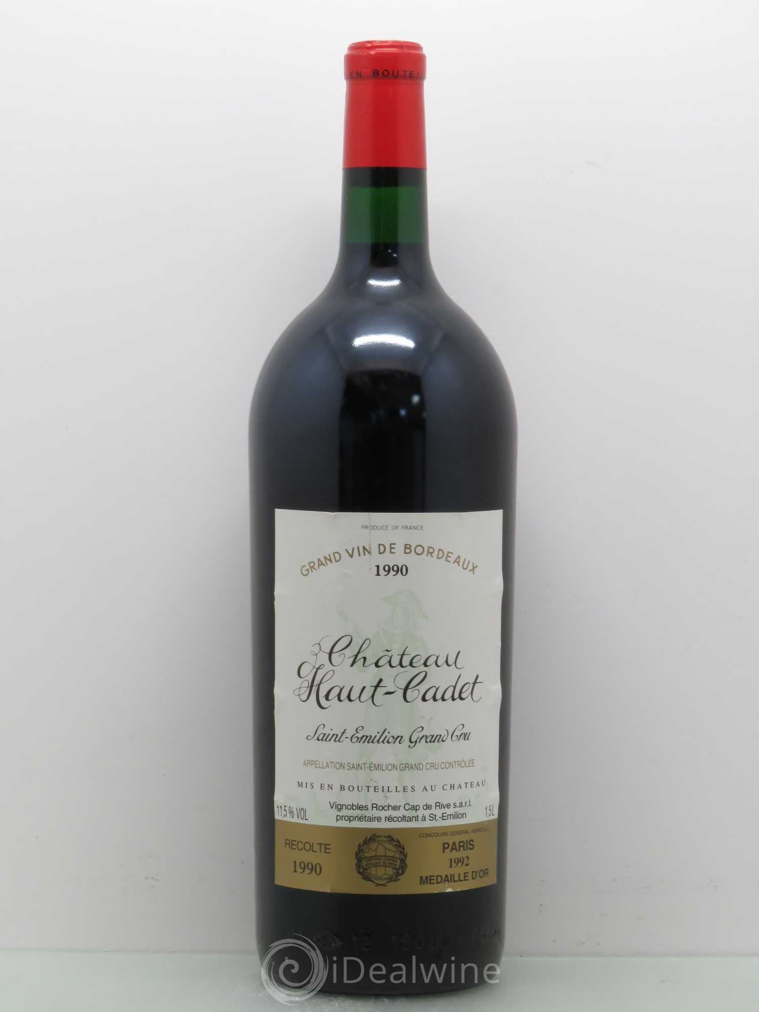 Château Haut Cadet 1990 - Lot de 1 magnum - 0