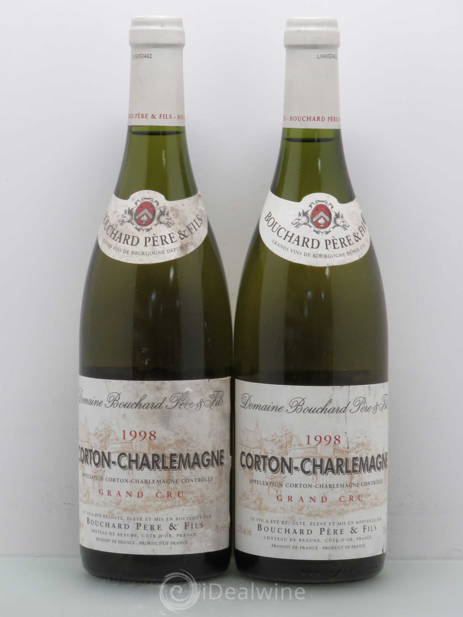 Corton-Charlemagne Grand Cru Bouchard Père & Fils 1998 - Lot de 2 bouteilles - 0