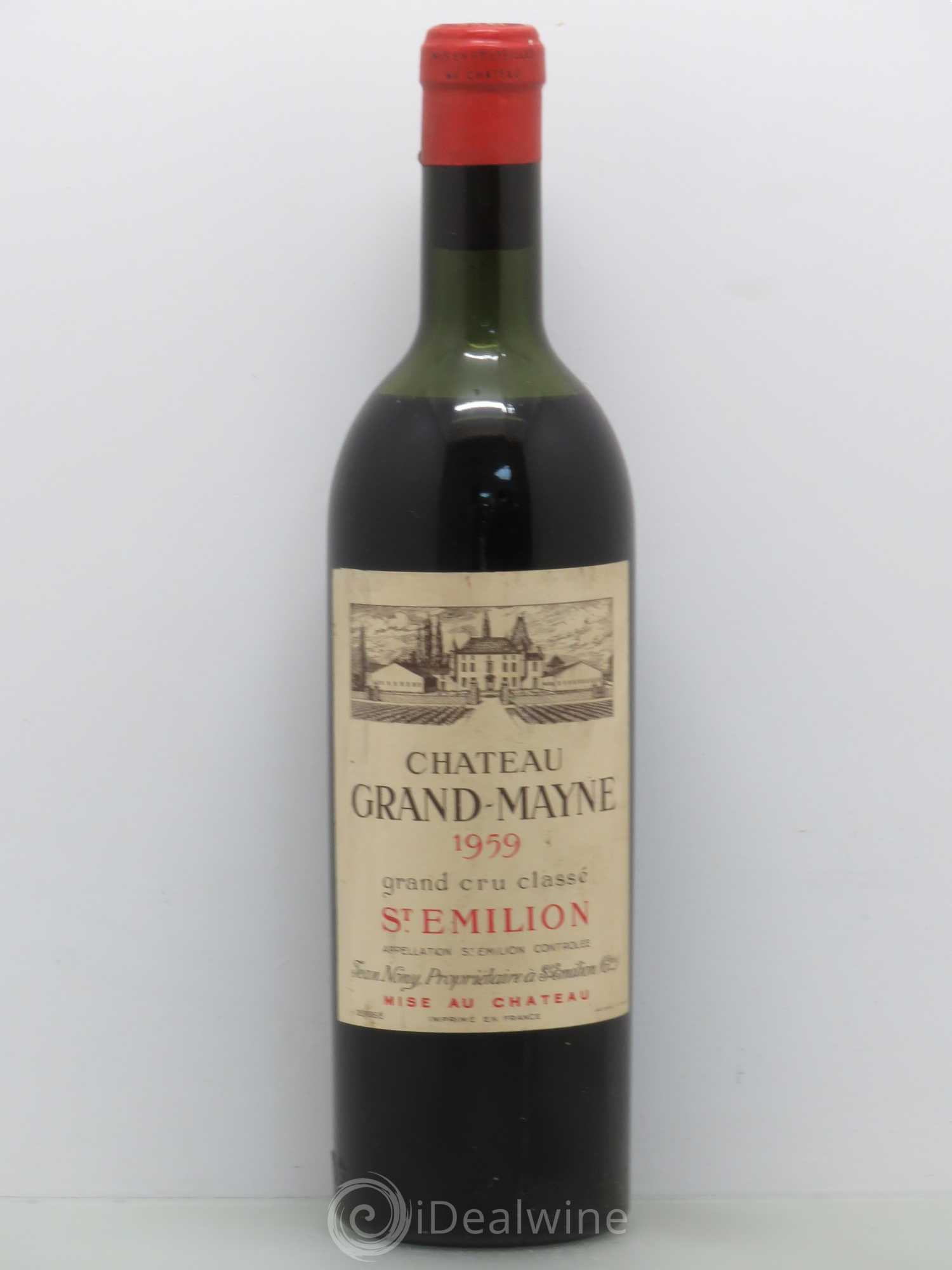 Château Grand Mayne Grand Cru Classé 1959 - Lot de 1 bouteille - 0