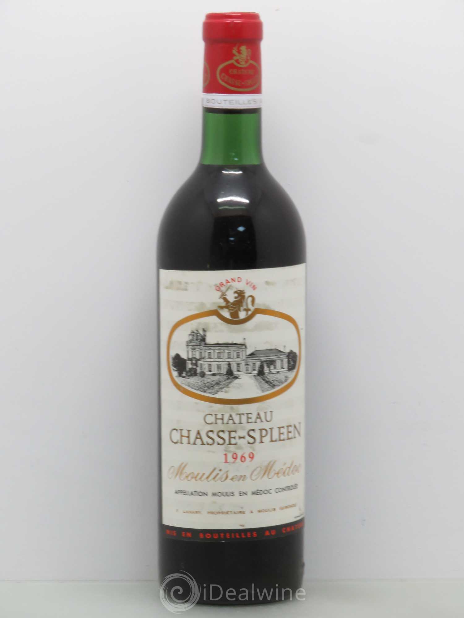 Château Chasse Spleen 1969 - Lot de 1 bouteille - 0