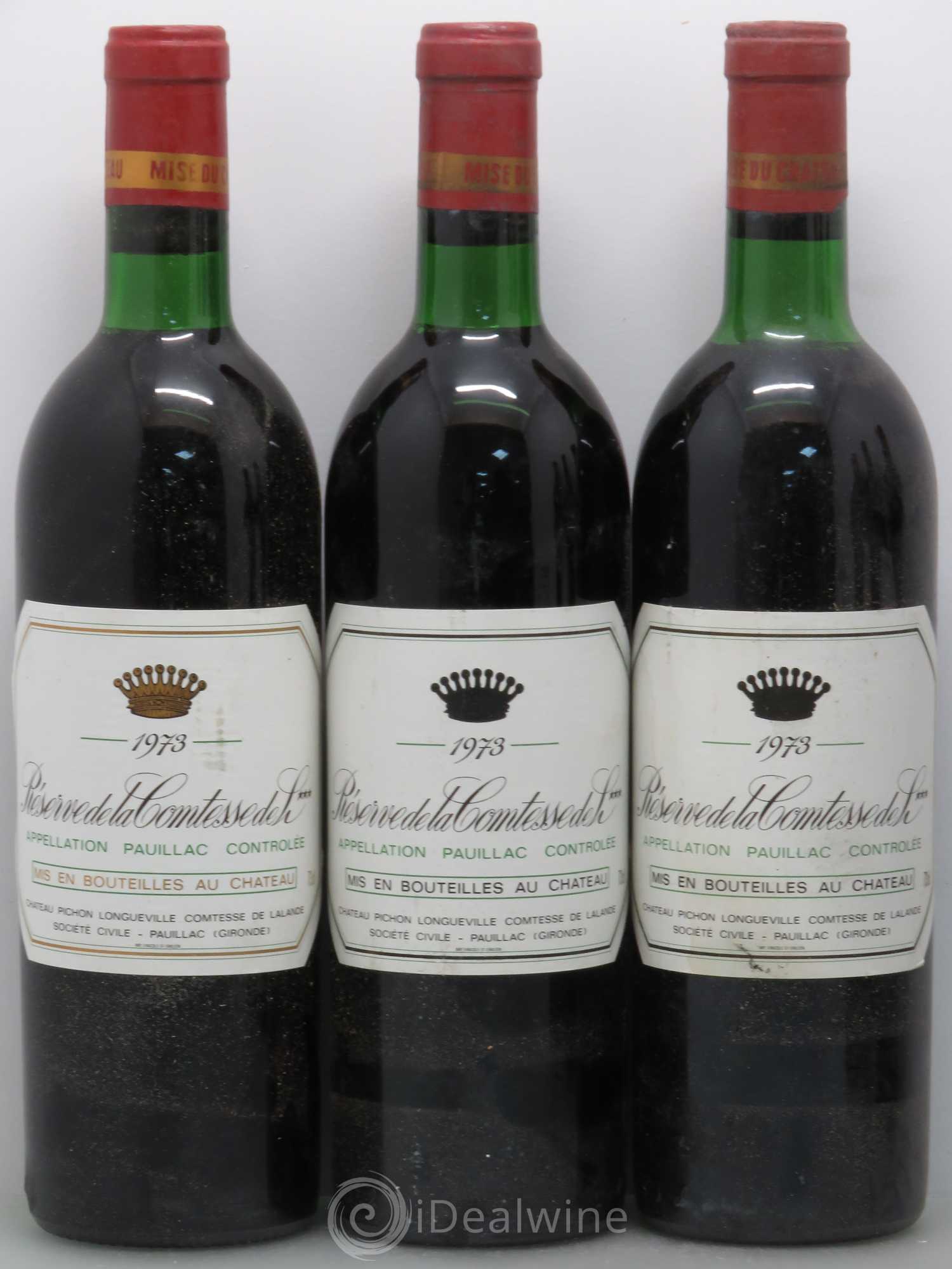 Réserve de la Comtesse Second Vin 1973 - Lot de 6 bouteilles - 1