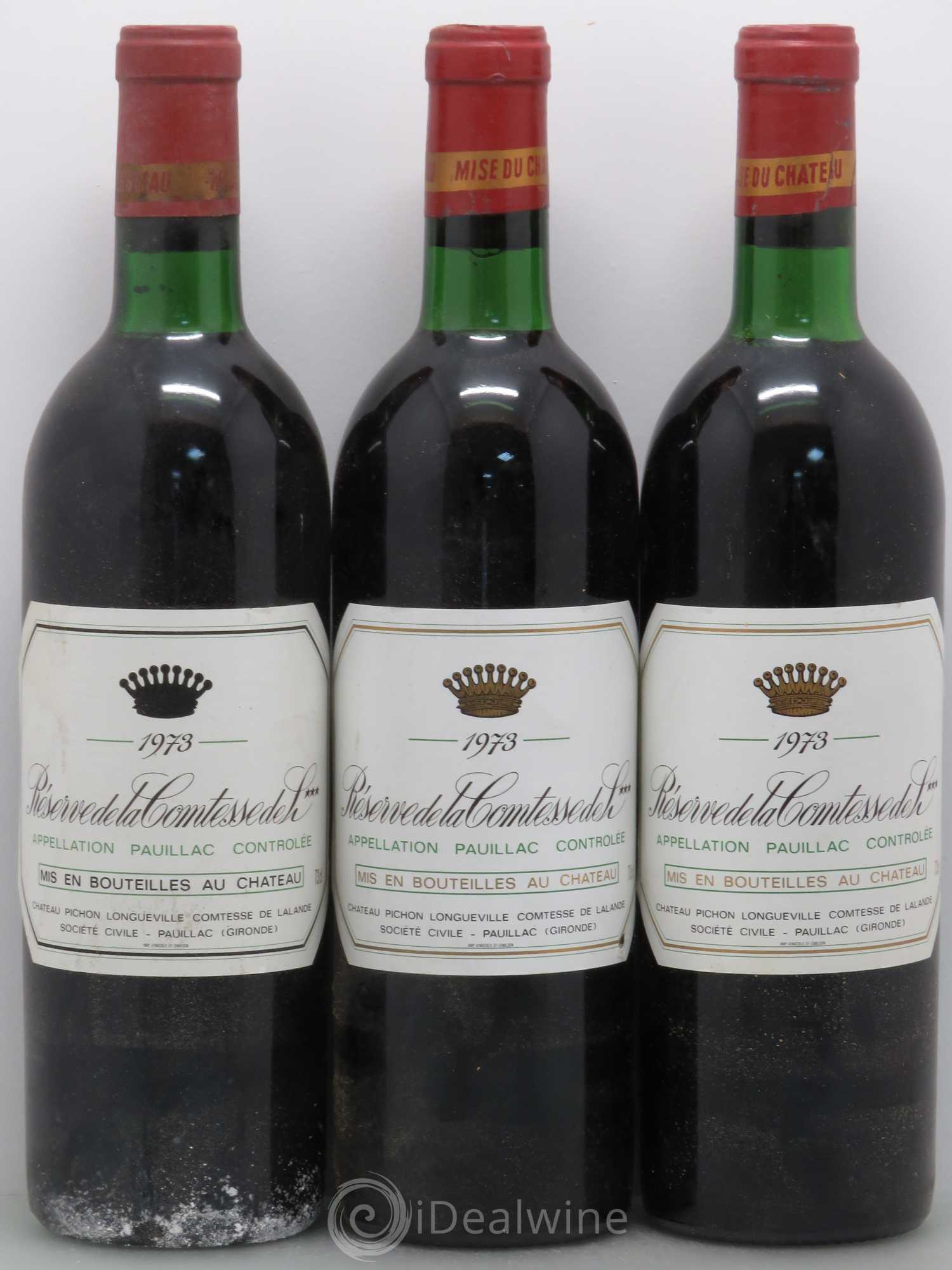 Réserve de la Comtesse Second Vin 1973 - Lot de 6 bouteilles - 2
