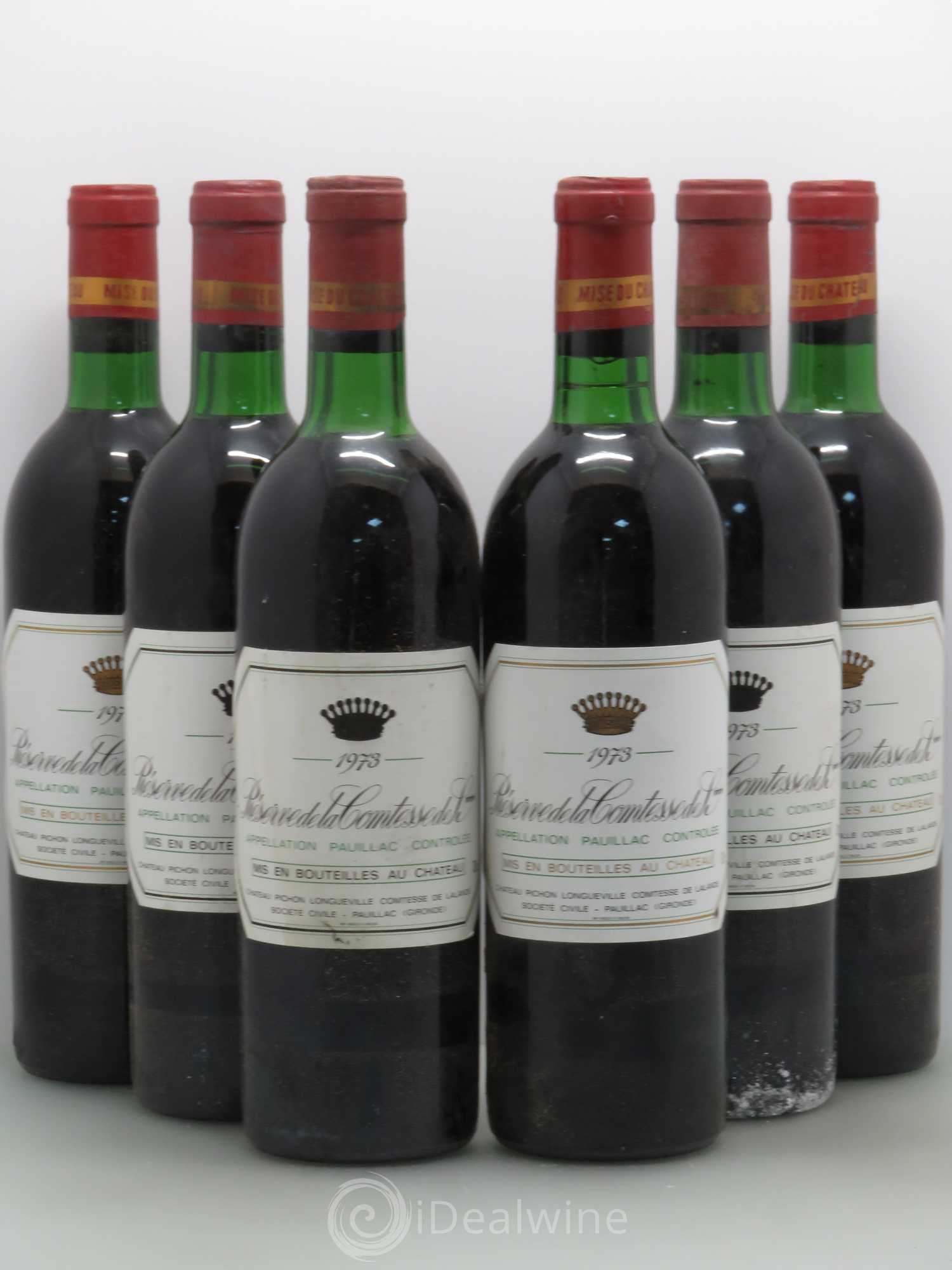 Réserve de la Comtesse Second Vin 1973 - Lot de 6 bouteilles - 0