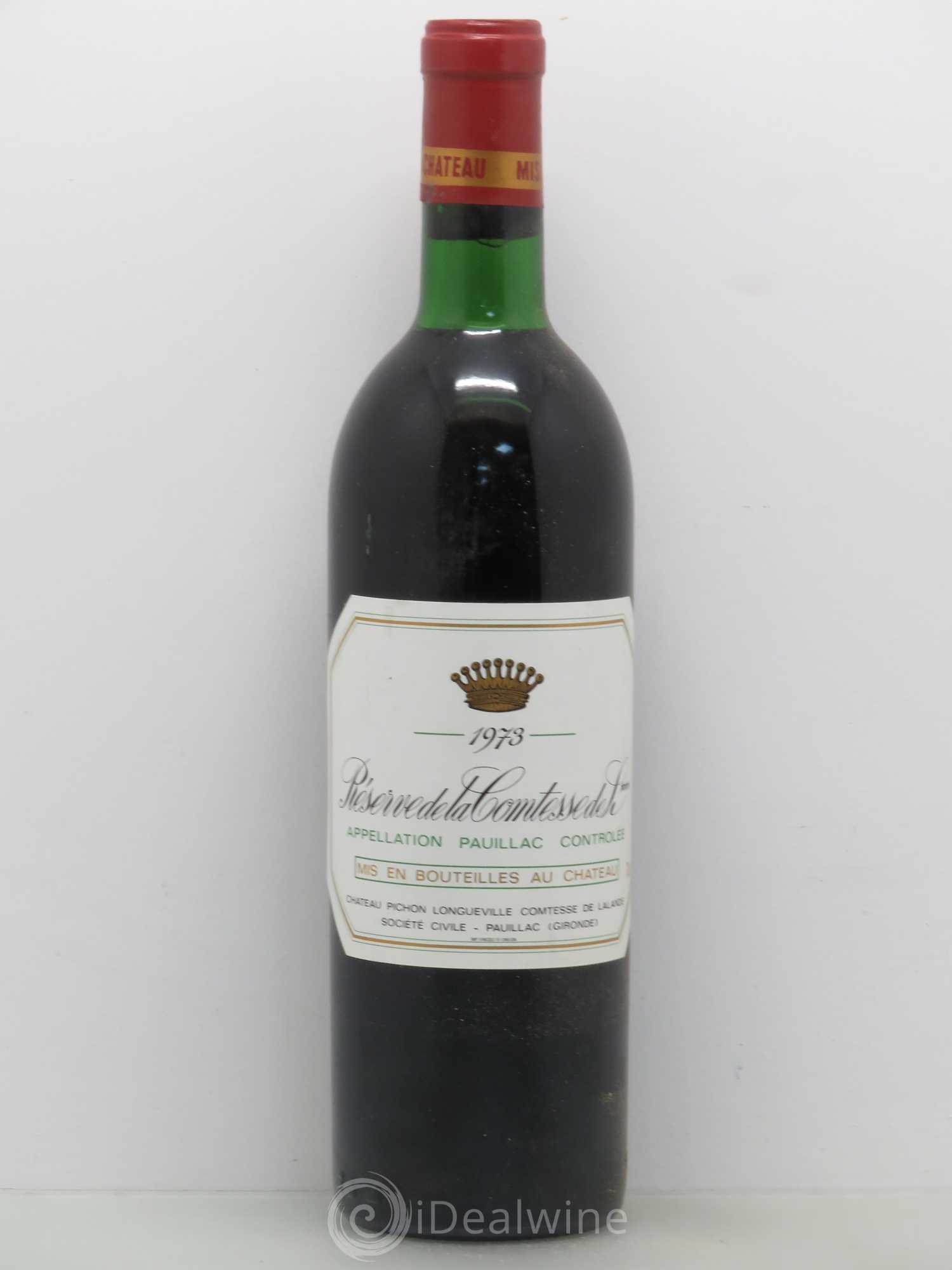 Réserve de la Comtesse Second Vin 1973 - Lot de 1 bouteille - 0