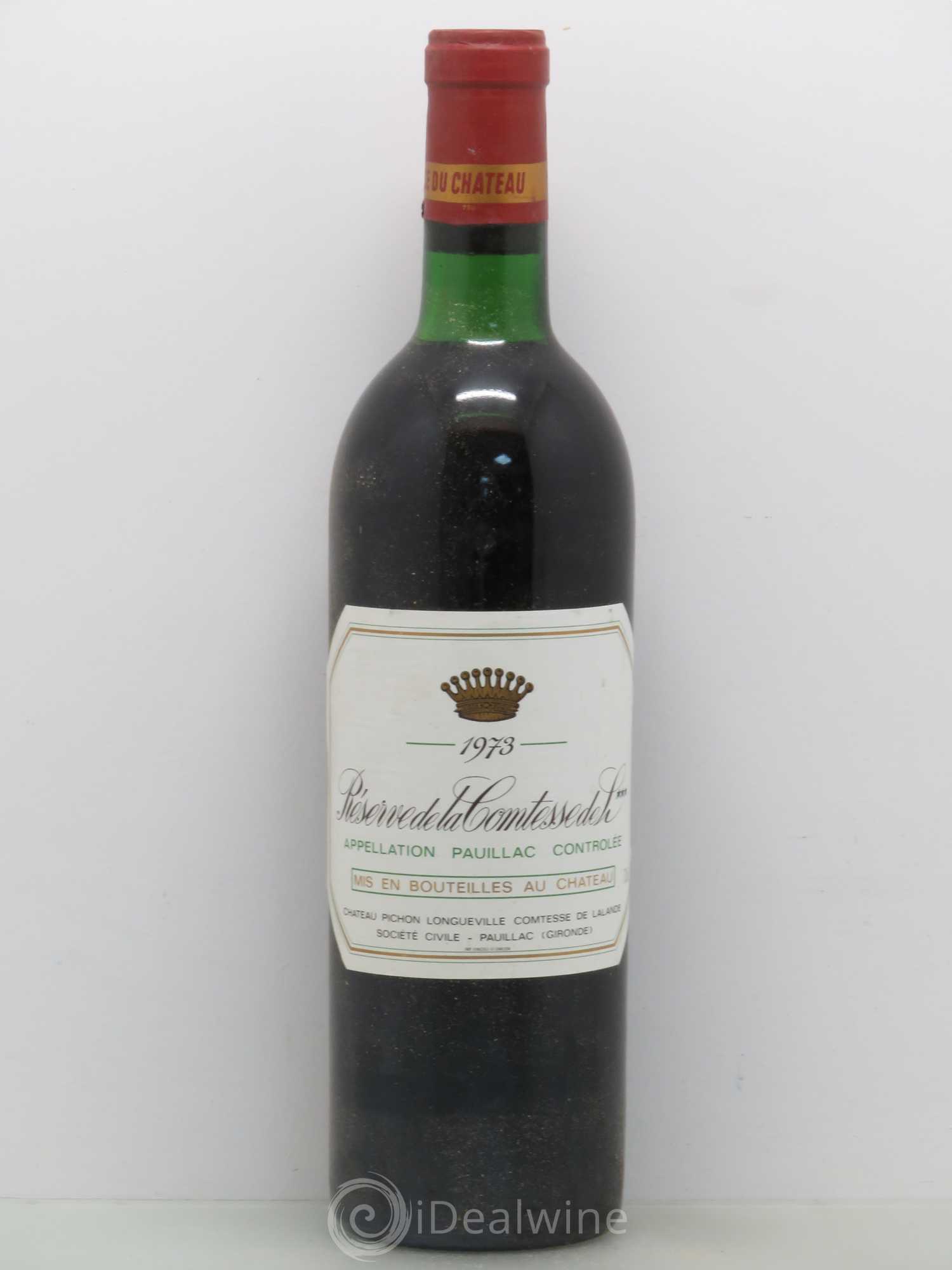Réserve de la Comtesse Second Vin 1973 - Lot de 1 bouteille - 0