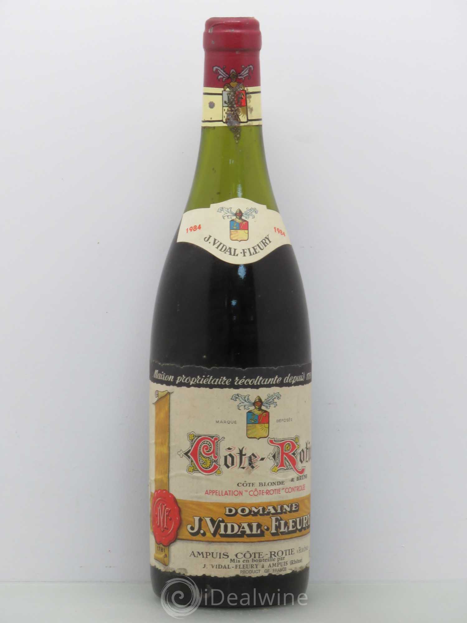 Côte-Rôtie Domaine Vidal Fleury 1984 - Lot de 1 bouteille - 0