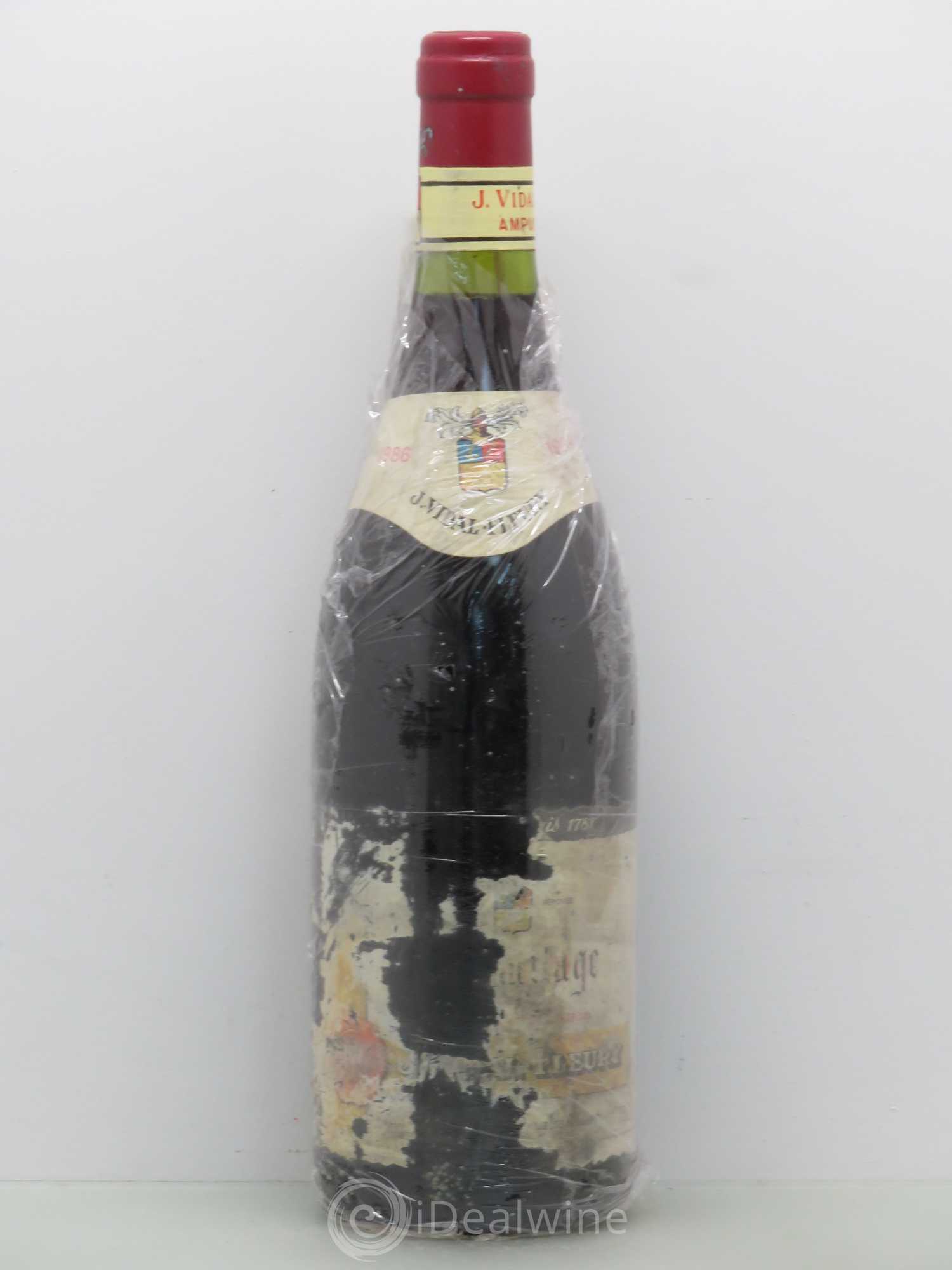 Hermitage Domaine Vidal Fleury 1986 - Lot de 1 bouteille - 0