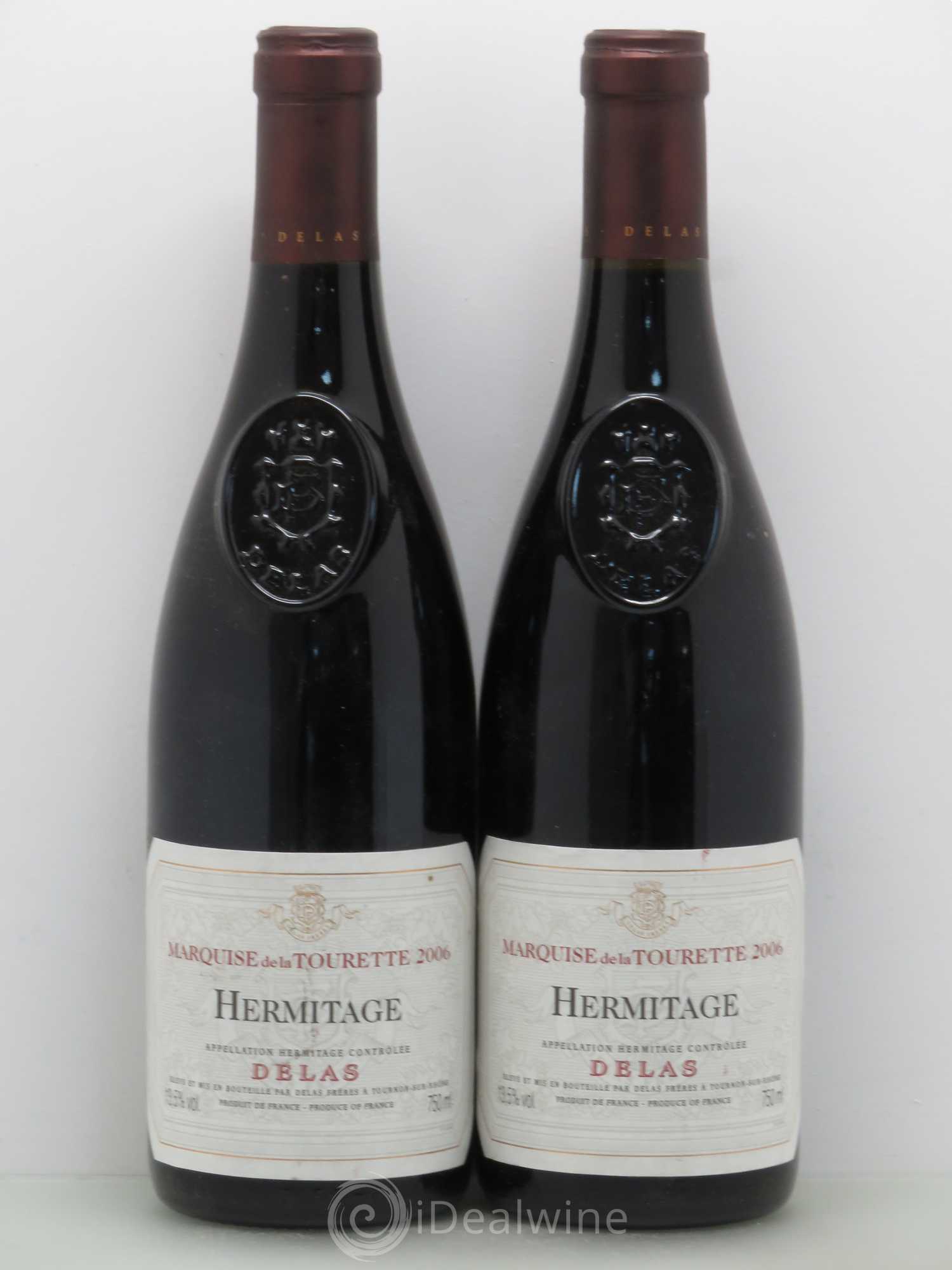 Hermitage Marquise de la Tourette Delas Frères 2006 - Lot de 2 bouteilles - 0