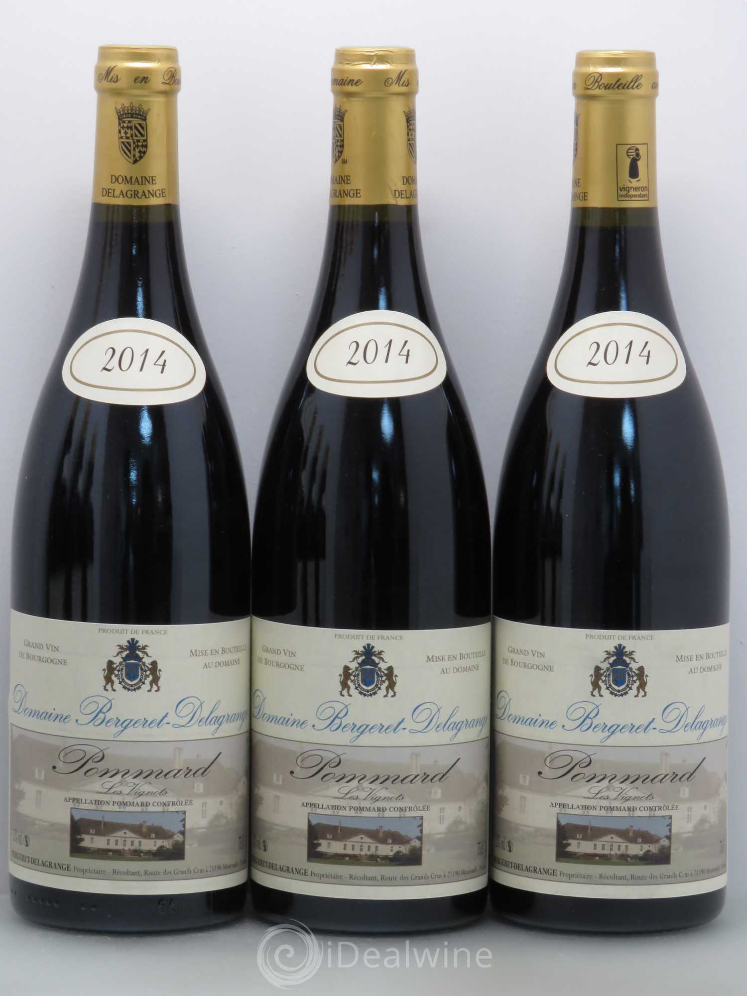 Pommard Les Vignots - Bernard Delagrange 2014 - Posten von 6 Flaschen - 2