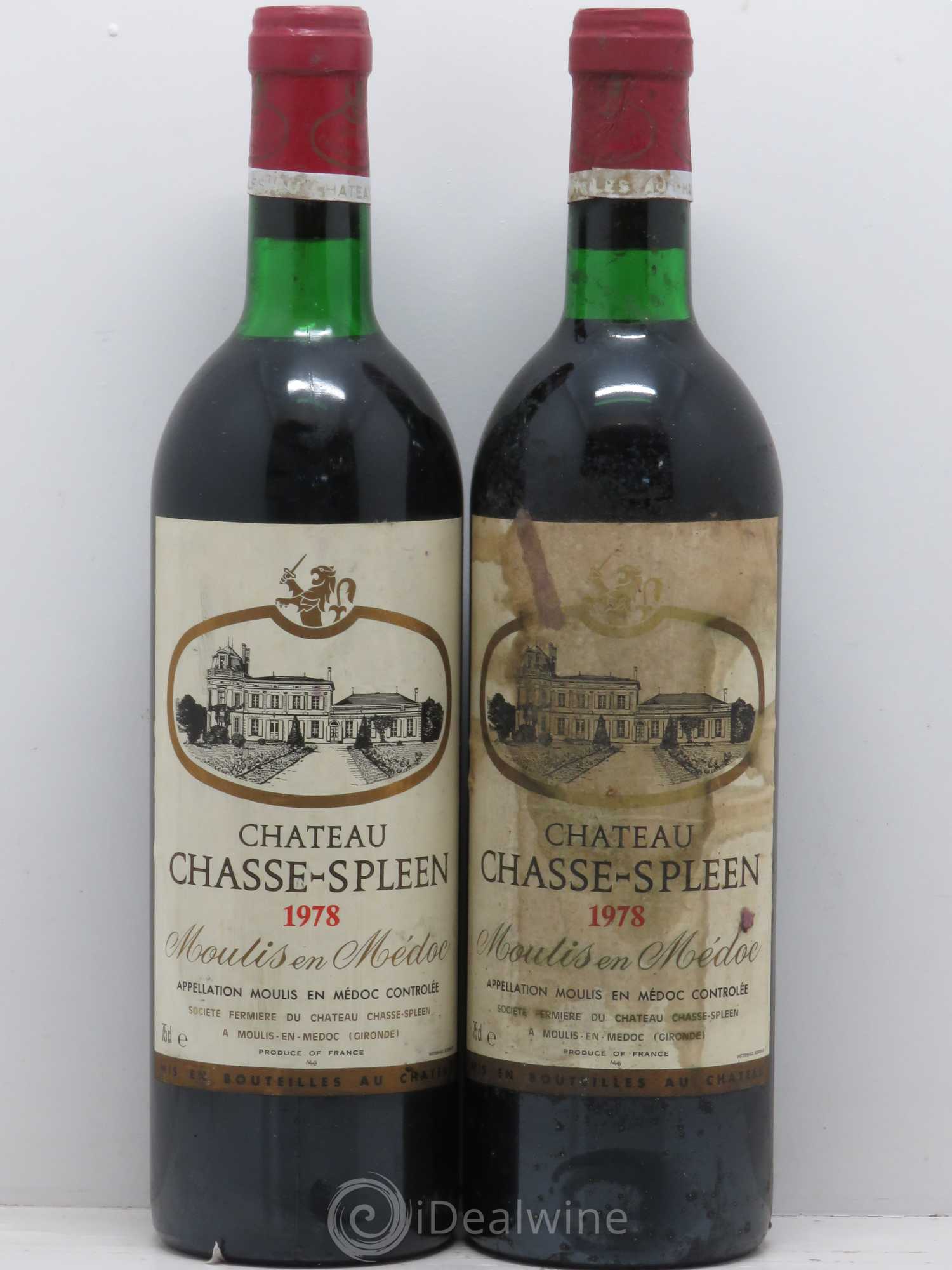 Château Chasse Spleen 1978 - Lot de 2 bouteilles - 0