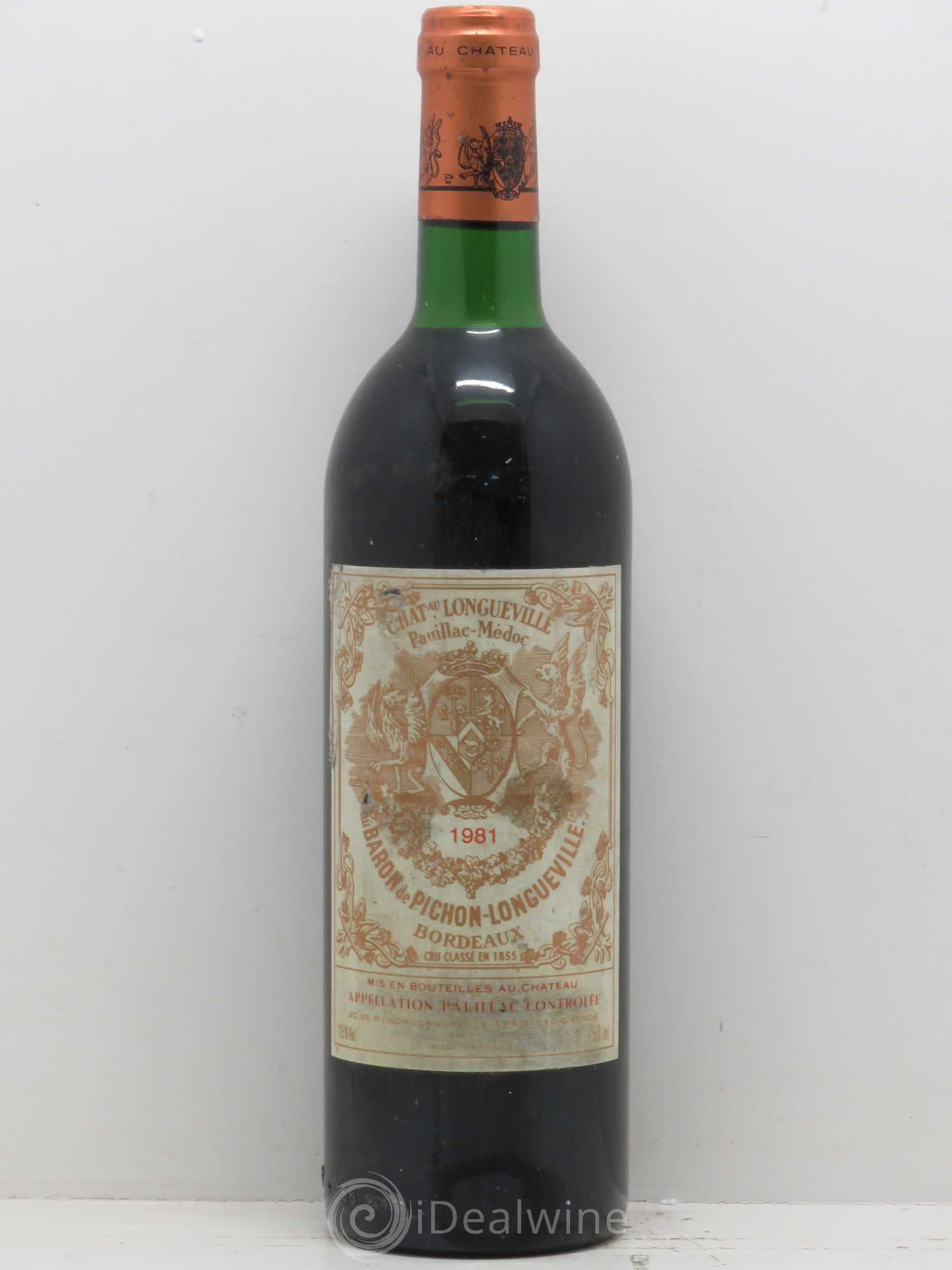 Pichon Longueville Baron 2ème Grand Cru Classé 1981 - Lot de 1 bouteille - 0