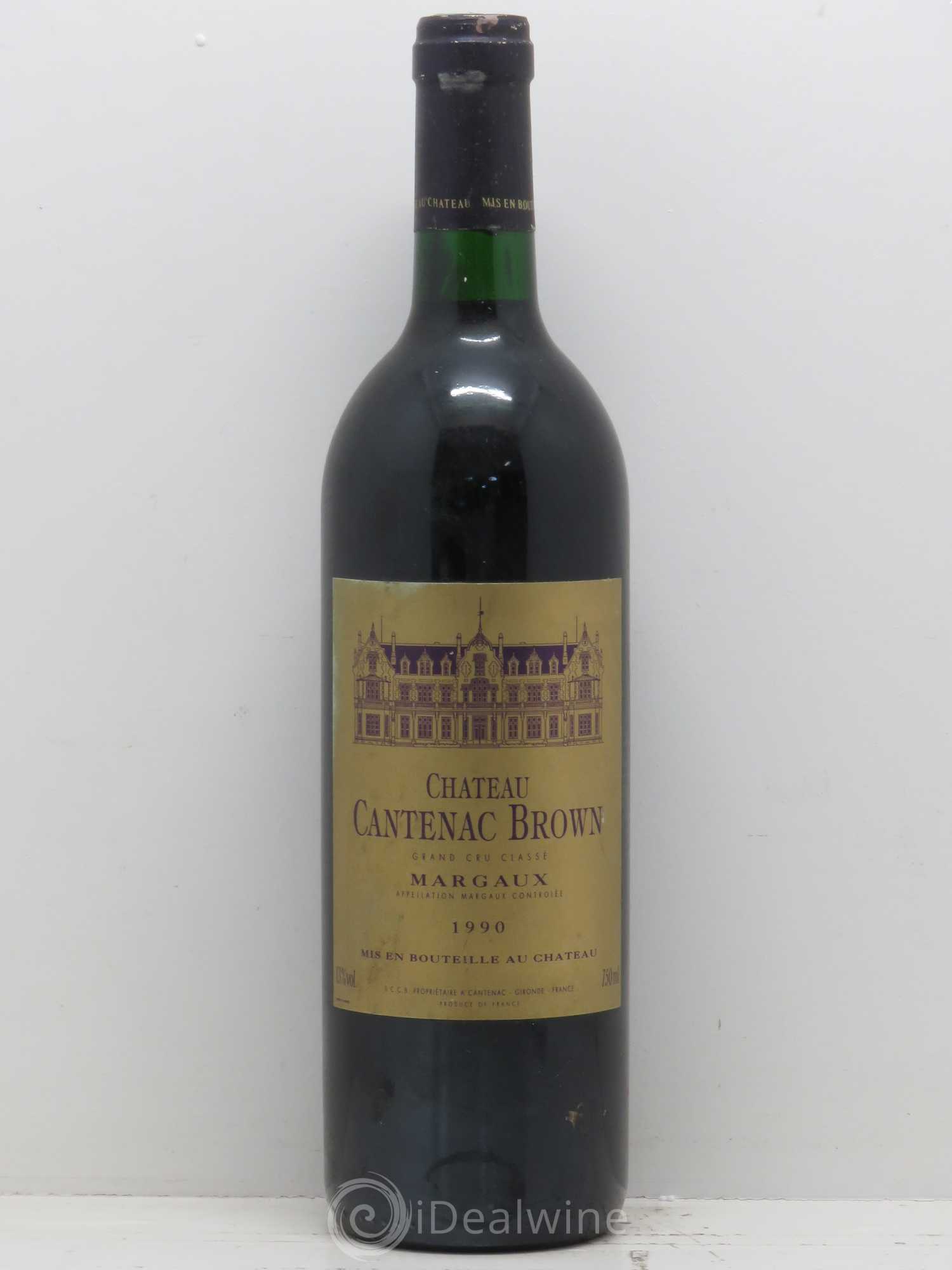 Château Cantenac Brown 3ème Grand Cru Classé 1990 - Lotto di 1 bottiglia - 0