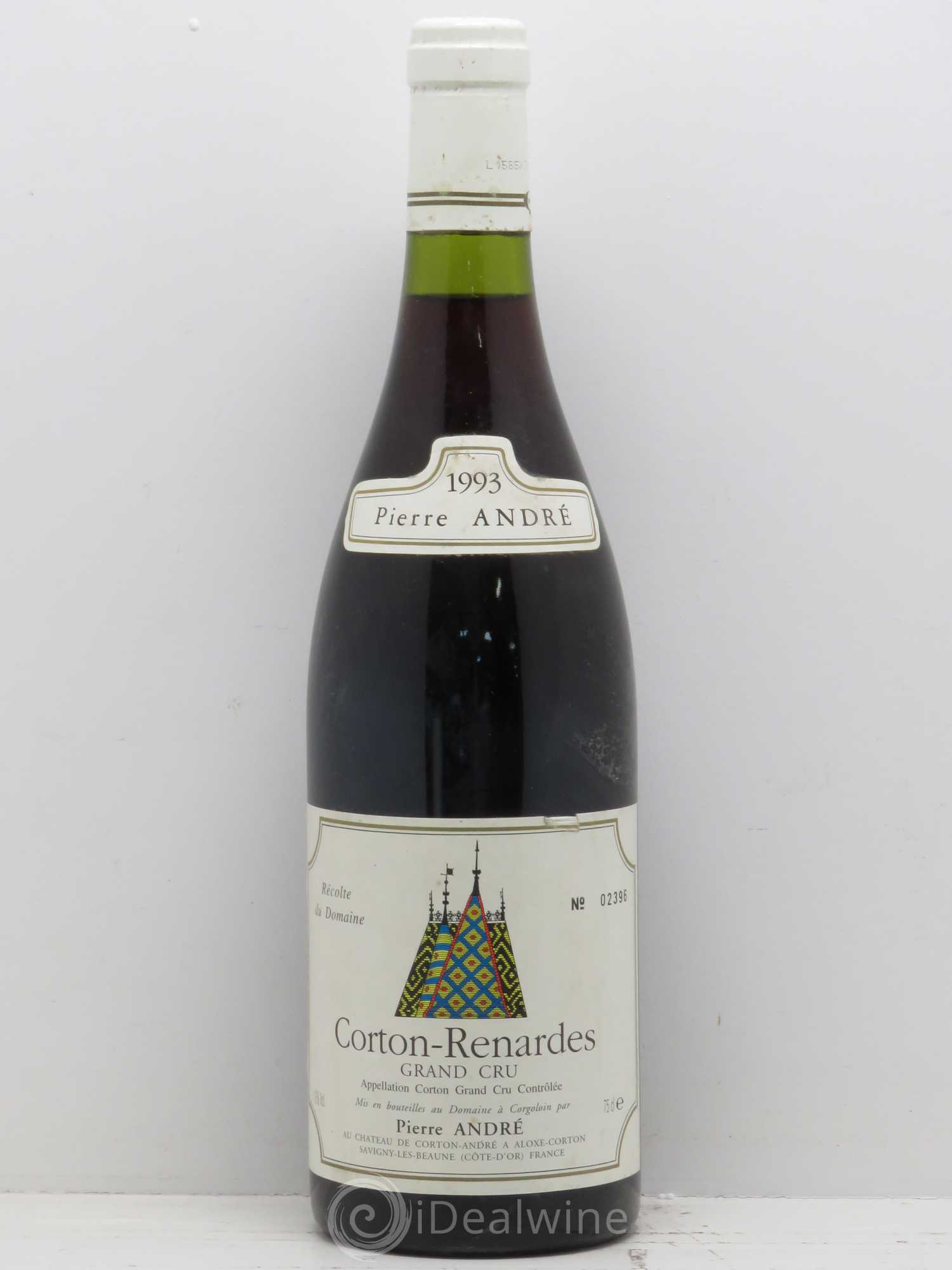 Corton Grand Cru Renardes Domaine Pierre ANDRé 1993 - Lot de 1 bouteille - 0